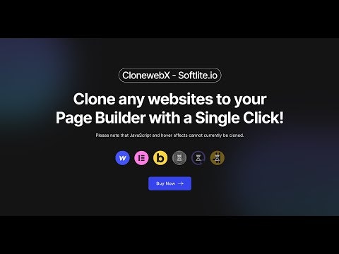 startuptile ClonewebX-Clone favourite websites to your prefer page builders