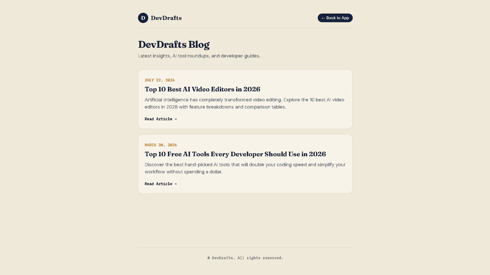 DevDrafts gallery image