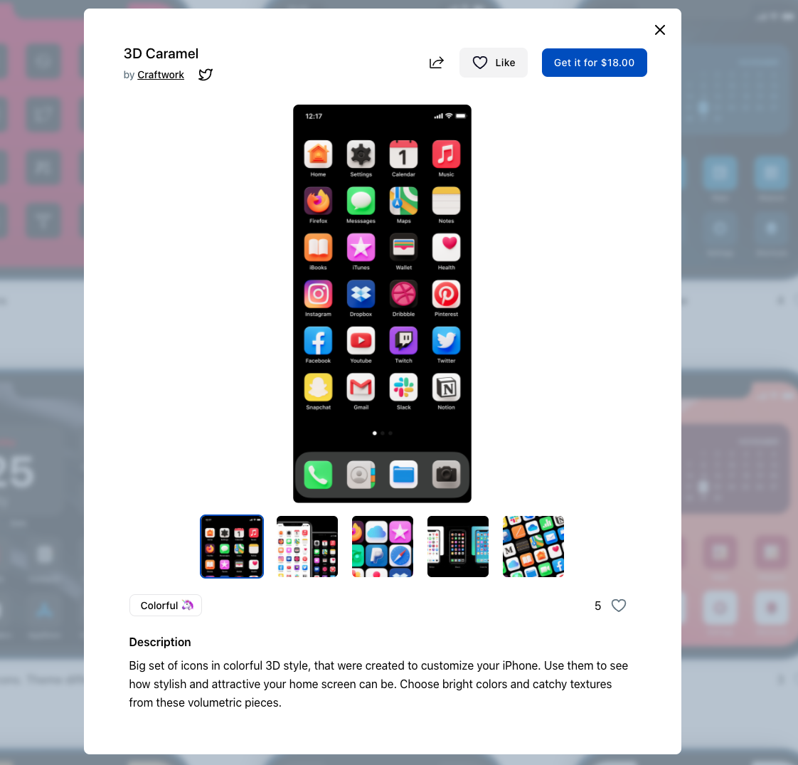 iconOS gallery image