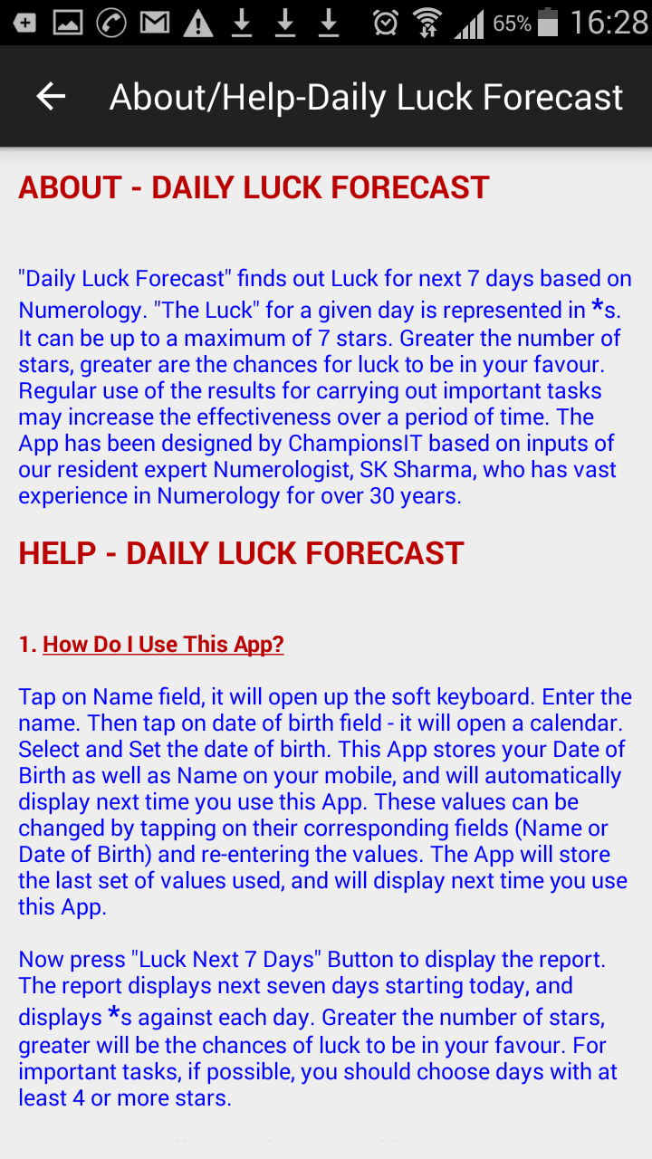 Daily Luck Forecast gallery image