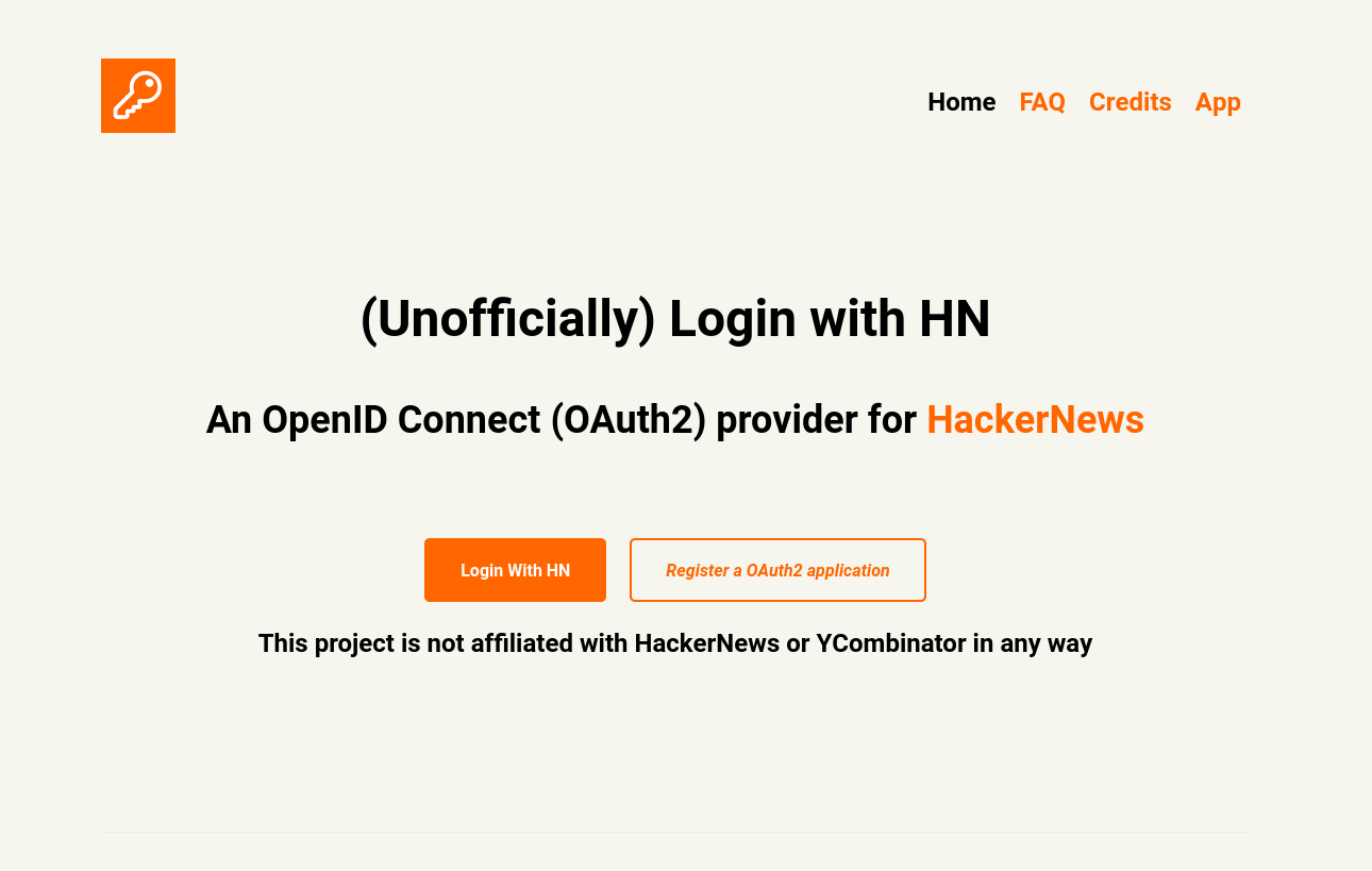 LoginWithHN (Unofficially) gallery image
