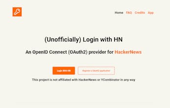 LoginWithHN (Unofficially) gallery image
