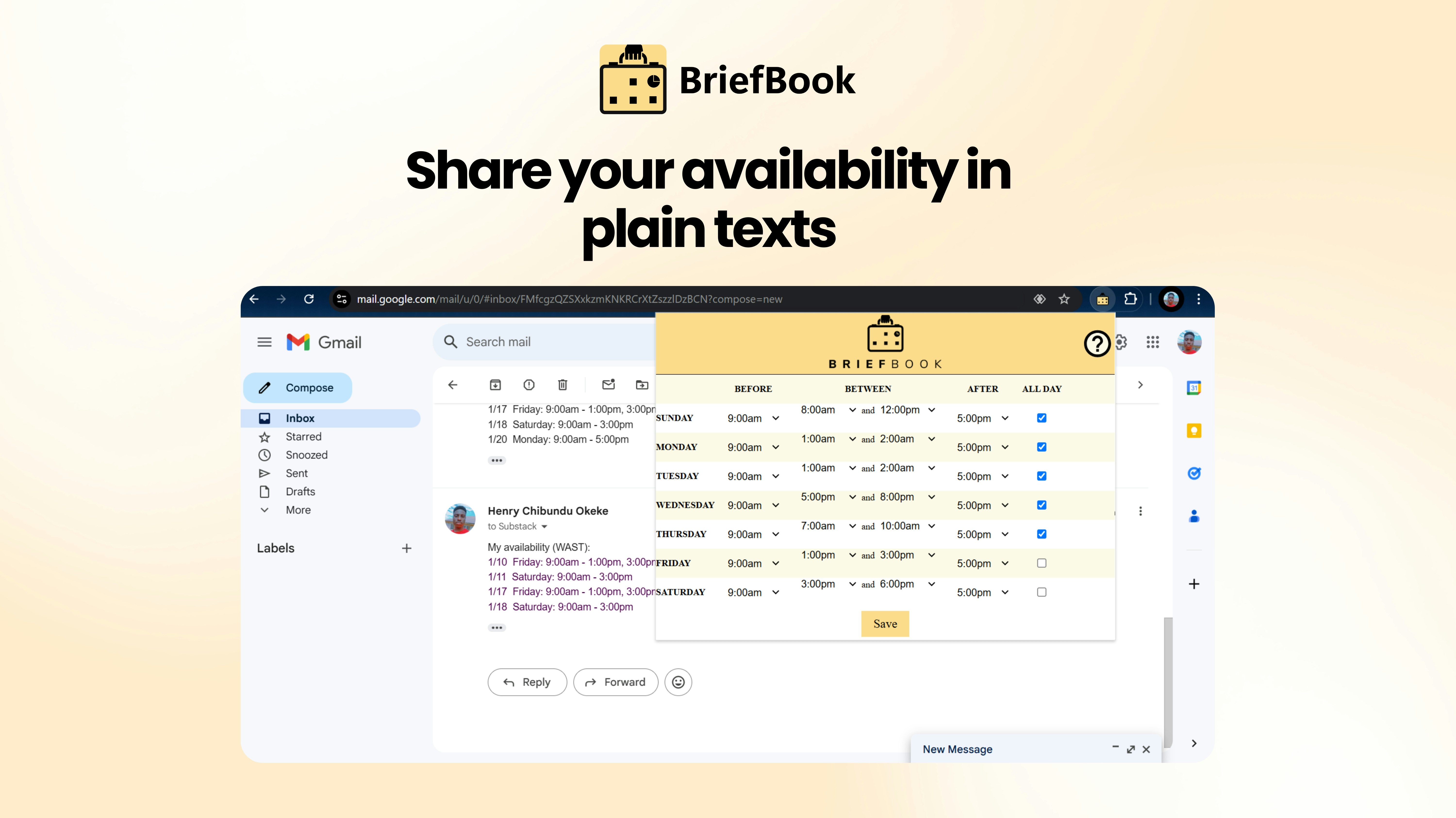 Briefbook - Schedule your meetings in 2 clicks media 1
