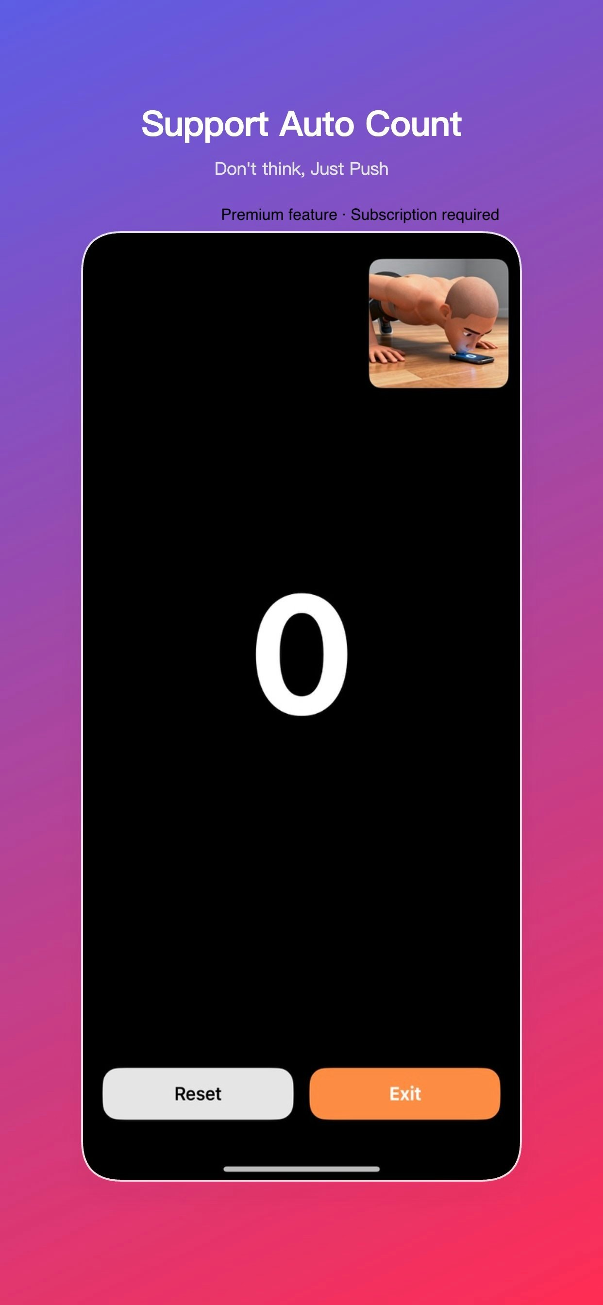 PushUpGo – Lightweight Push-up Tracker - Screenshot 5 showing product features and functionality