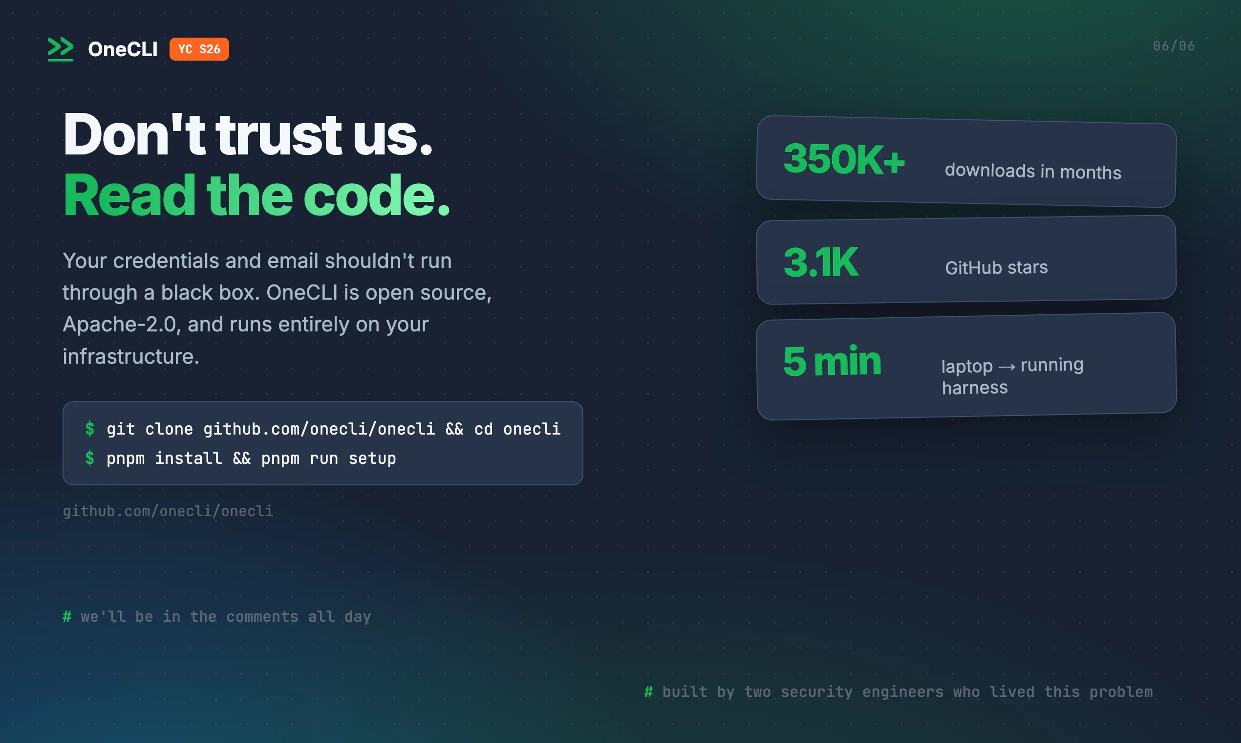 OneCLI screenshot 3