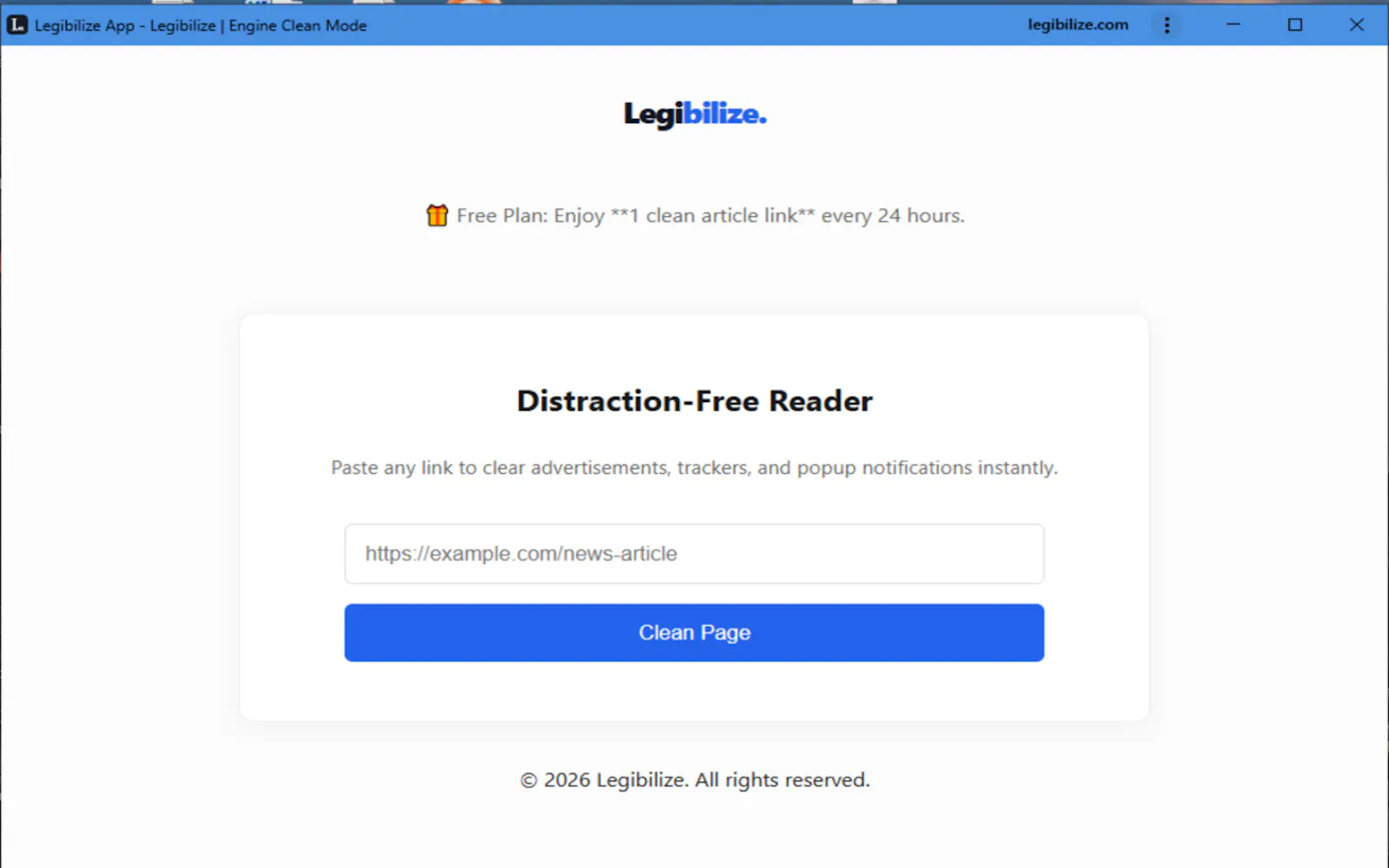 Legibilize screenshot 2