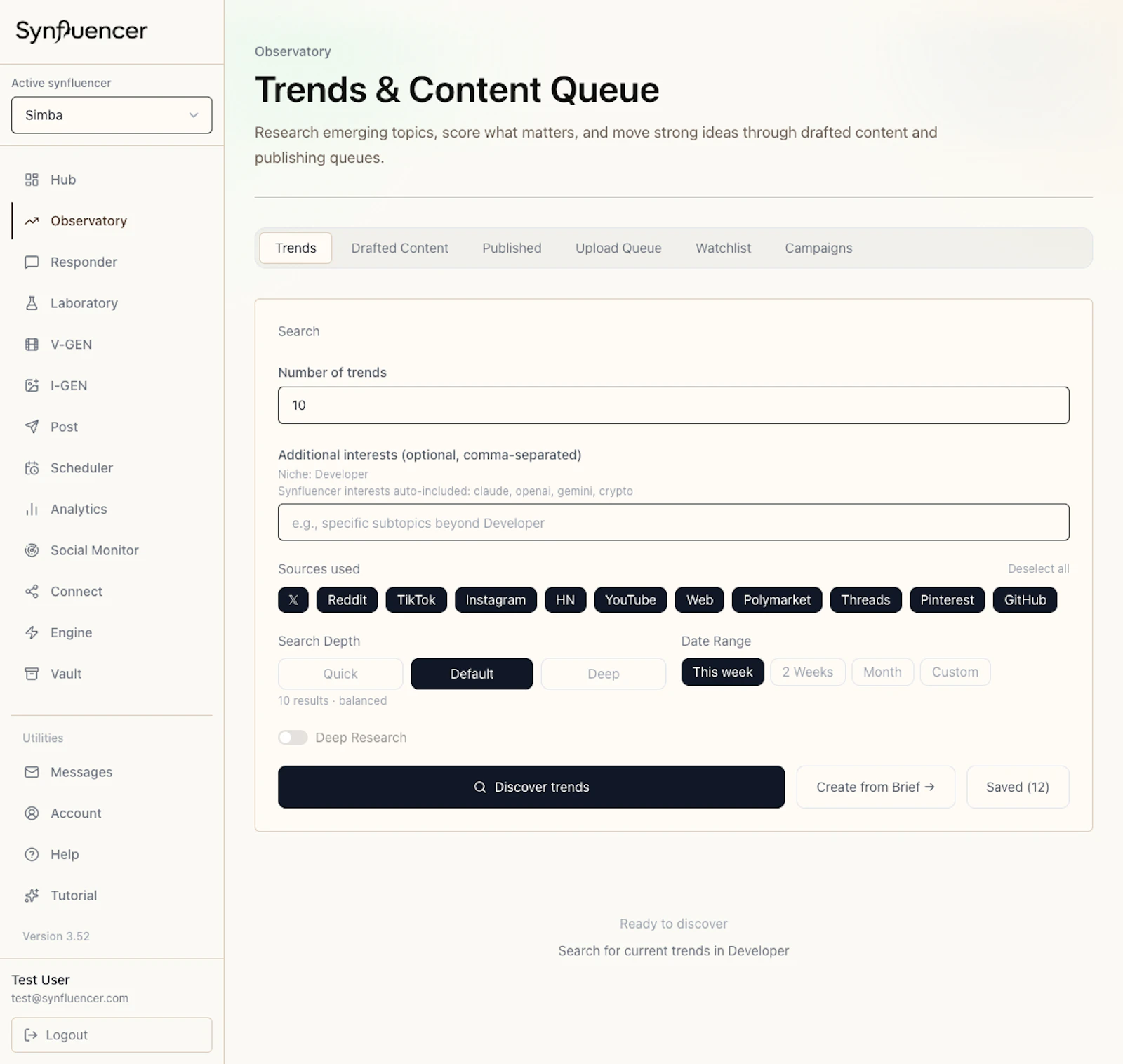 Synfluencer screenshot 4