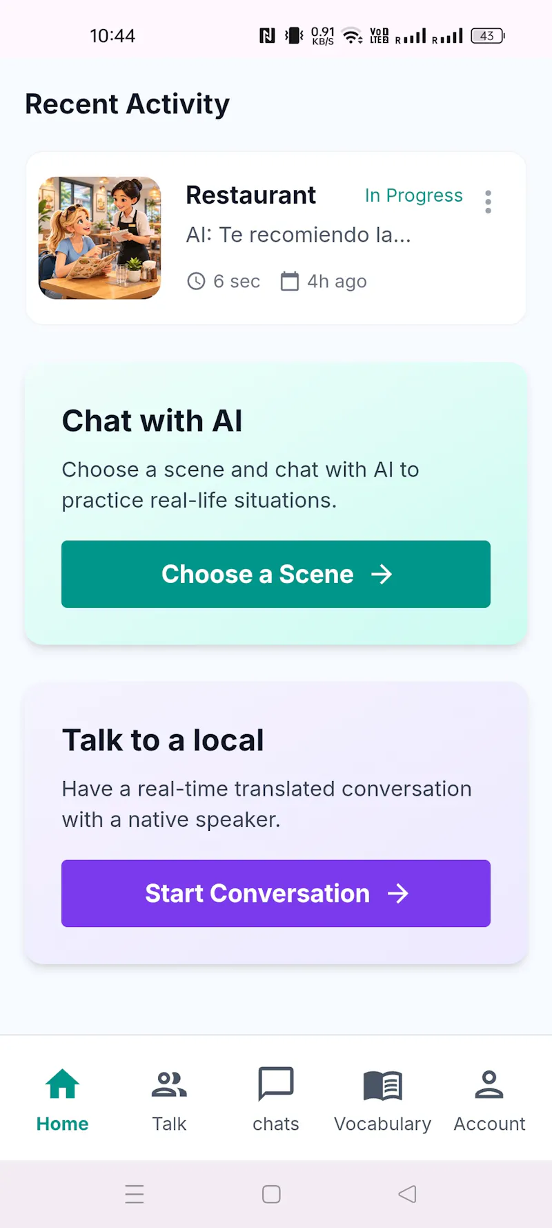 ChattyLingo — Learn Language by Speaking screenshot 7