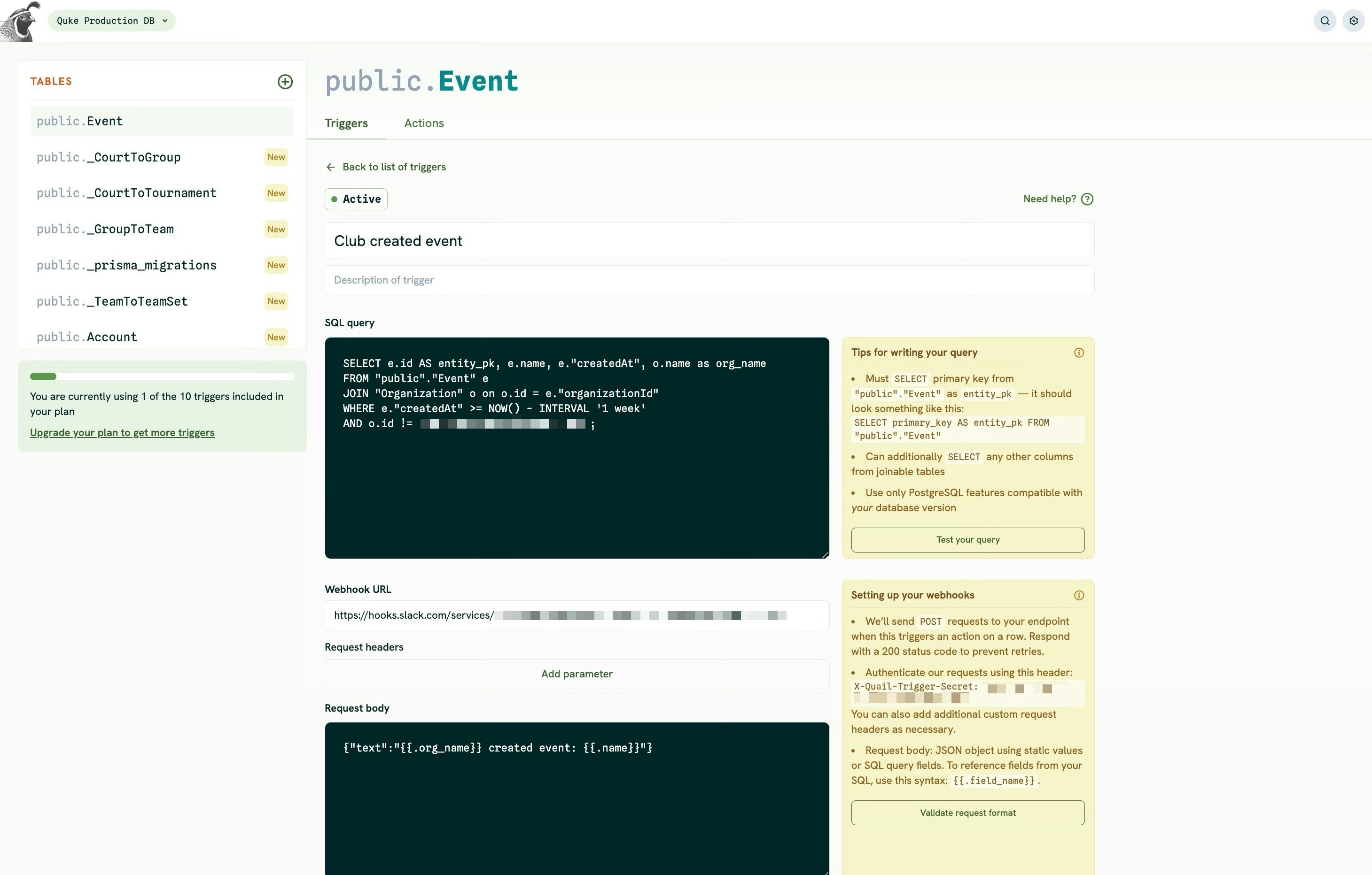 Quailrunner - Postgres 데이터베이스를 사용한 저 코드 Webhook 시작 미디어 2