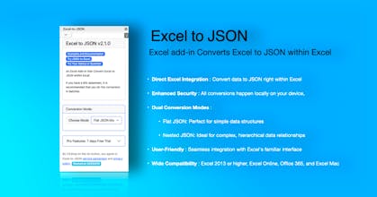 Excel to JSON by WTSolutions gallery image