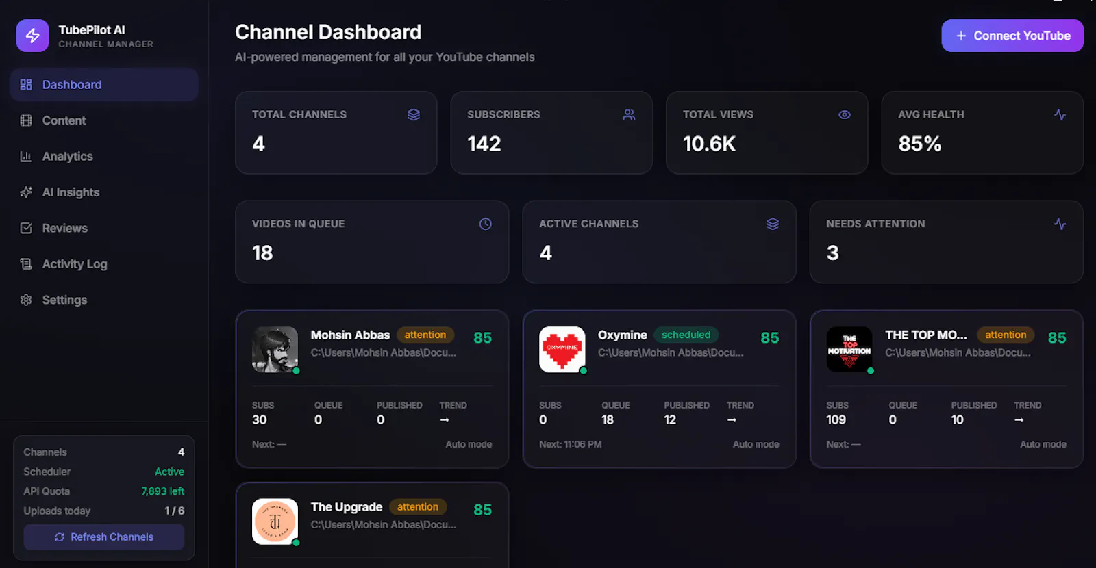 Tubepilot Ai screenshot 1