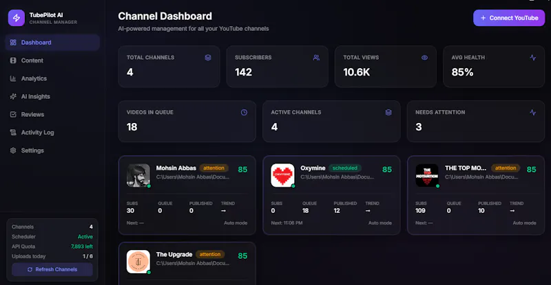 Tubepilot Ai screenshot 1
