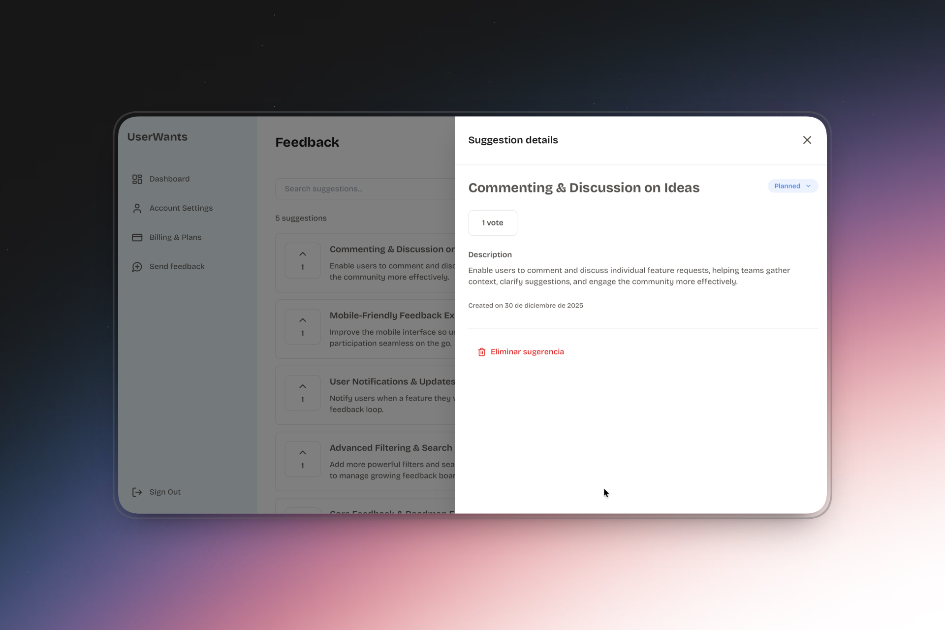 UserWants gallery image