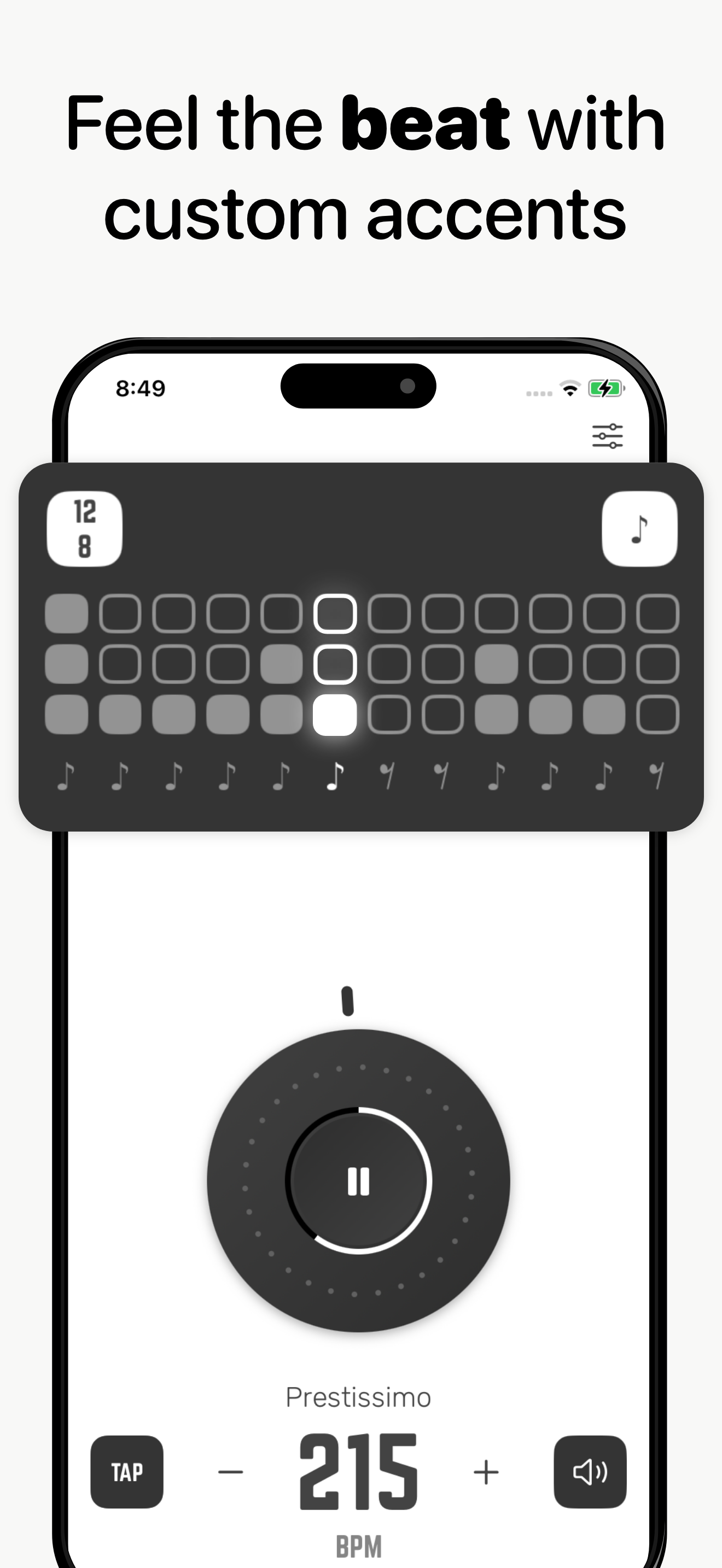 Tempo Metronome - Screenshot 2 showing product features and functionality