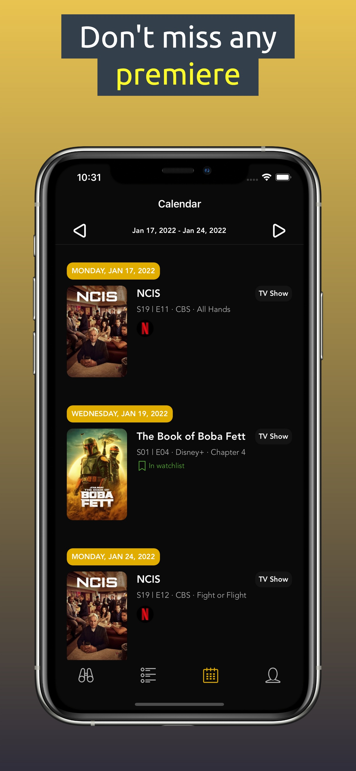 Media Masa sofa - Tracker Show Advanced, Aplikasi Panduan Pelacak & Streaming Filem 5