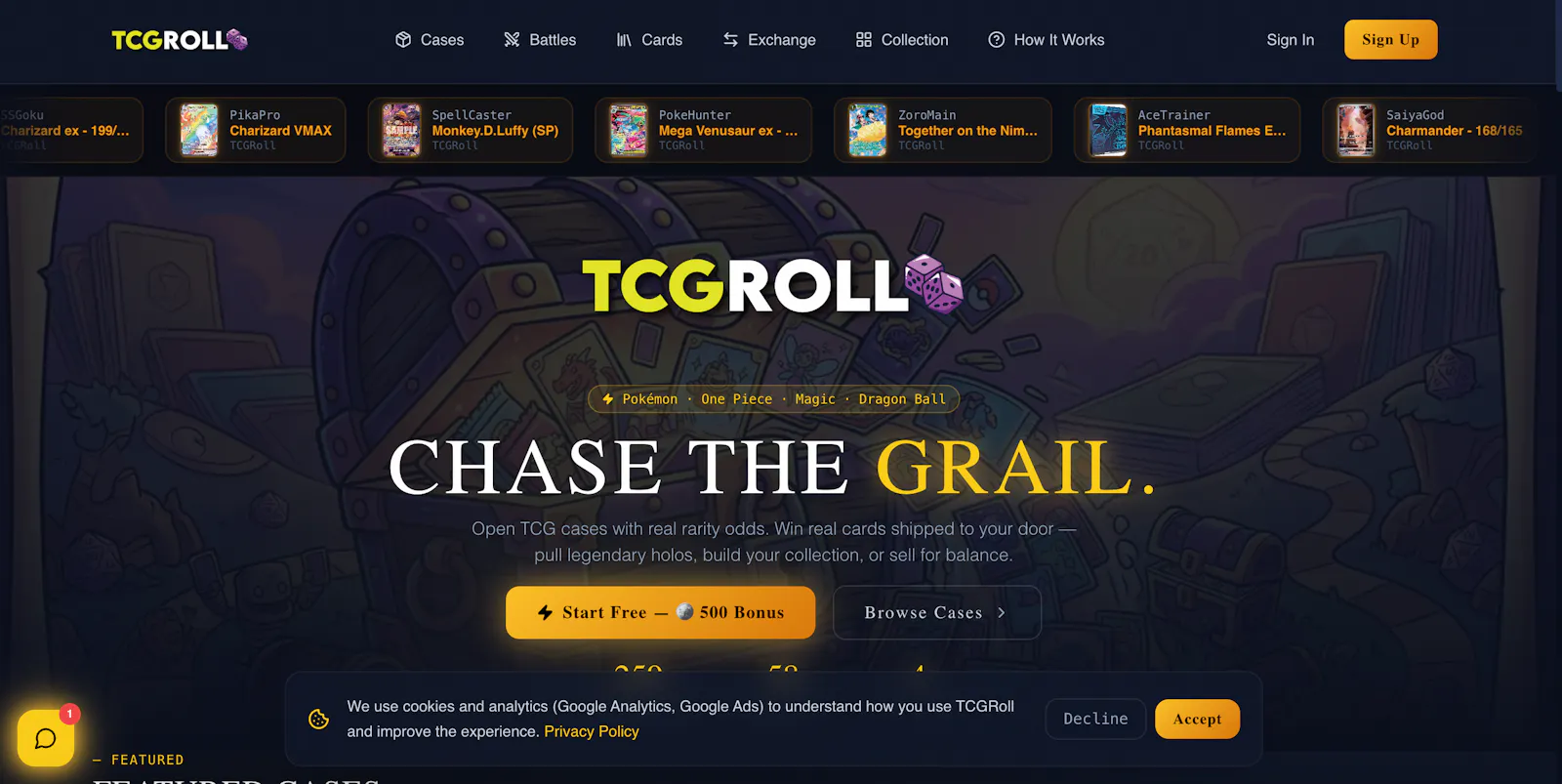 TCGRoll screenshot 1
