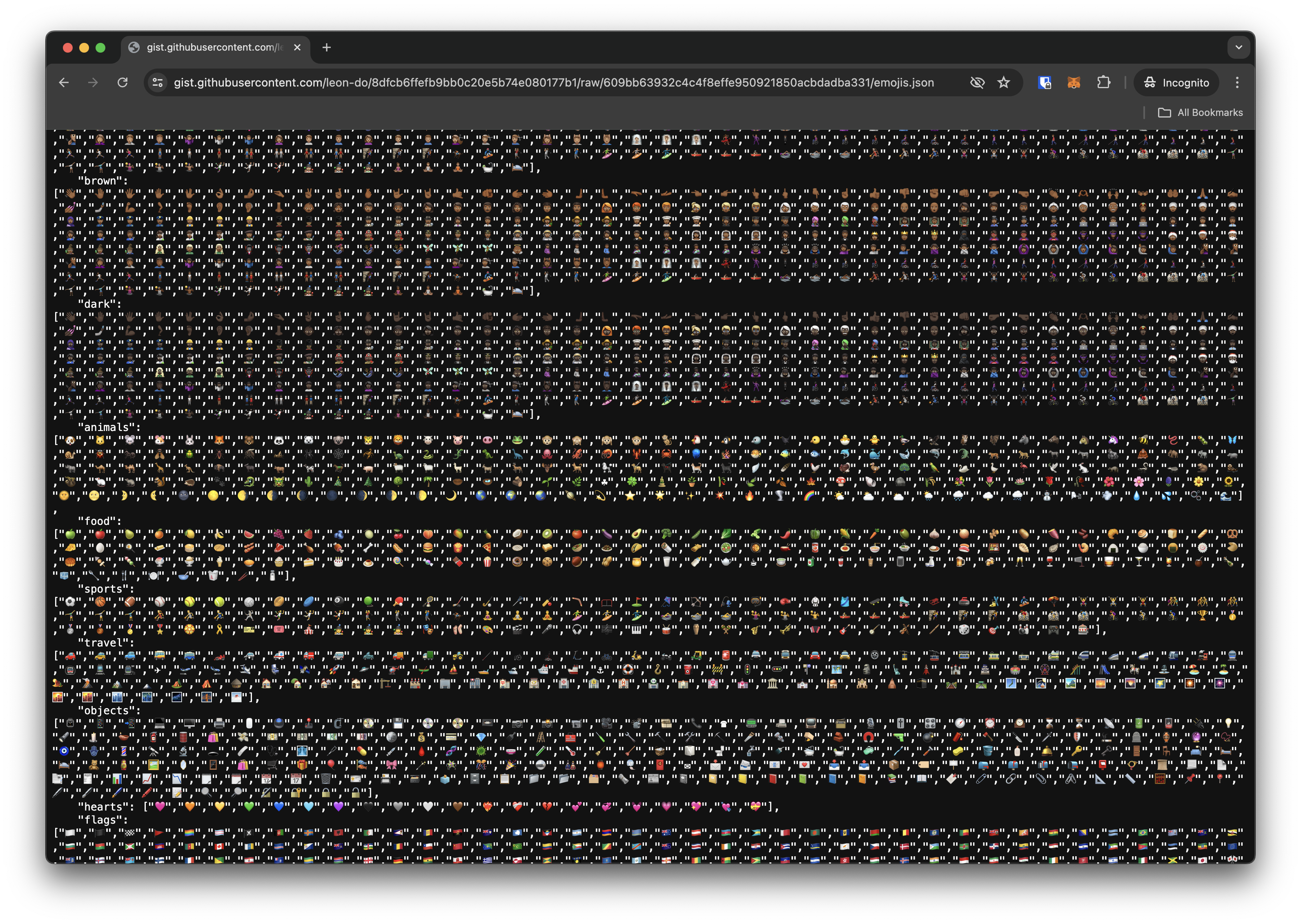 Emoji JSON gallery image