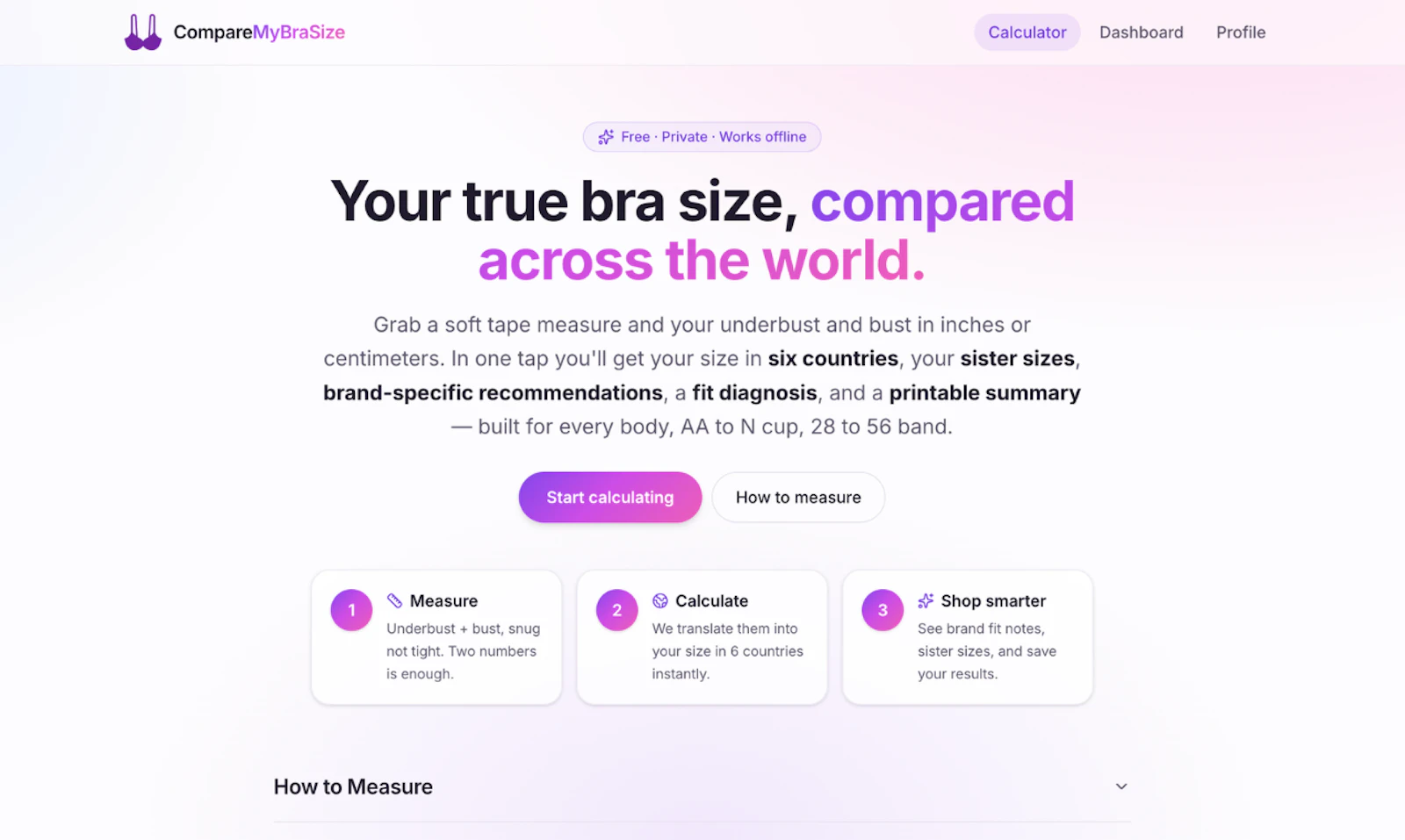 CompareMyBraSize screenshot 3