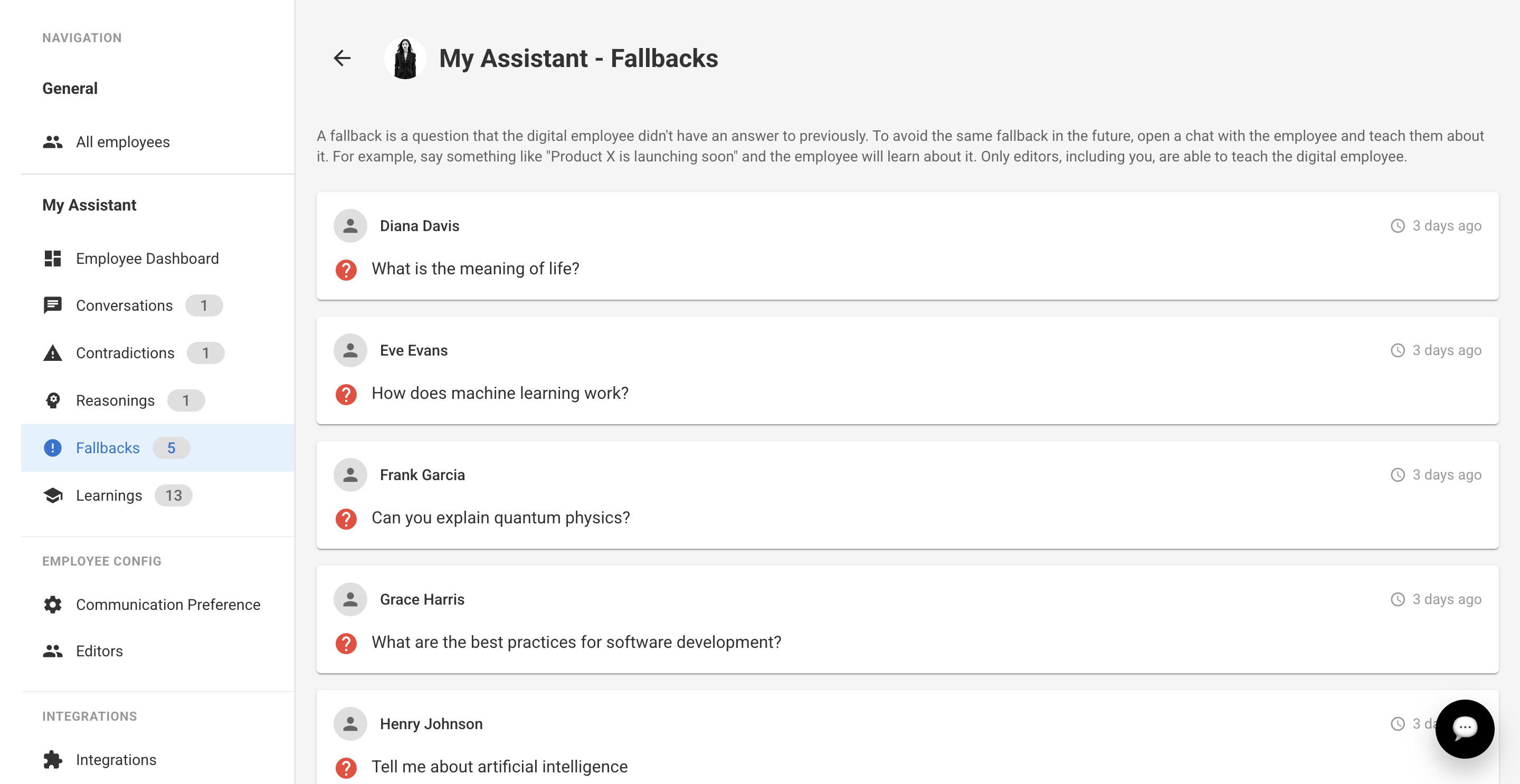 Self-learning digital employees - Screenshot 3 preview