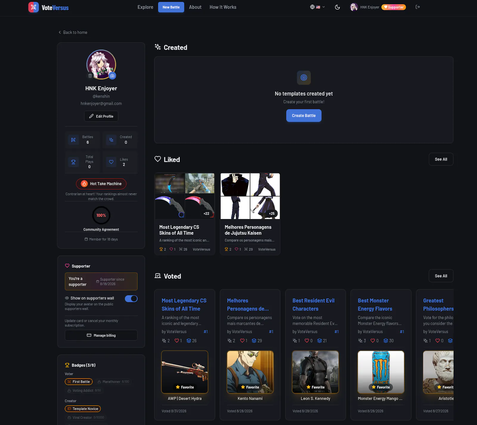 VoteVersus screenshot 2