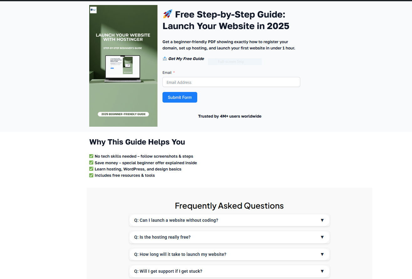 Média Guide Step Hostinger - PDF étape par étape gratuit pour lancer votre premier site Web en 2025 4