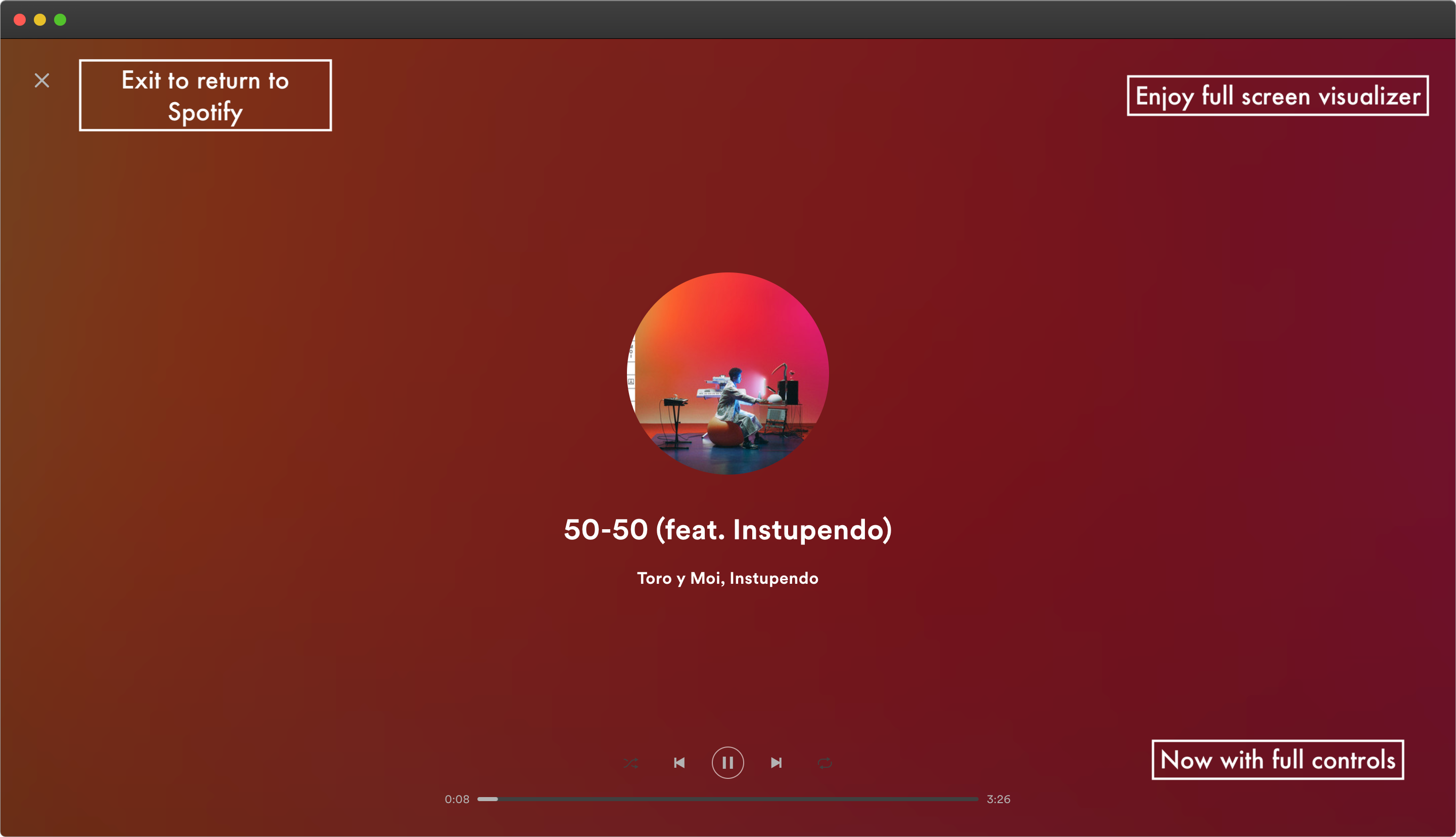 Spotify Web Visualizer gallery image