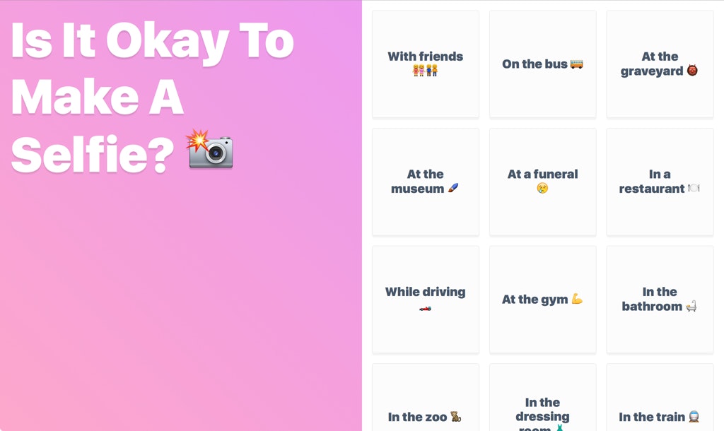 Is it okay to make a selfie? 📸 gallery image