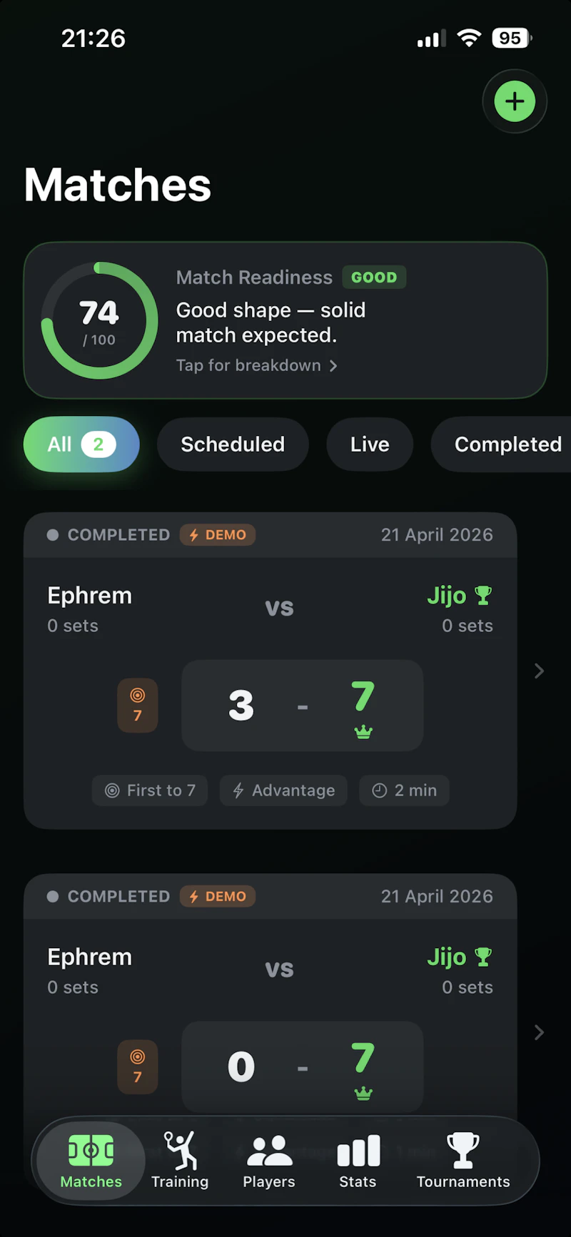 CourtsidePlay screenshot 1