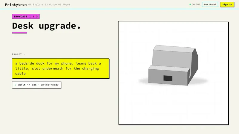 Printytron screenshot 1 (video preview)