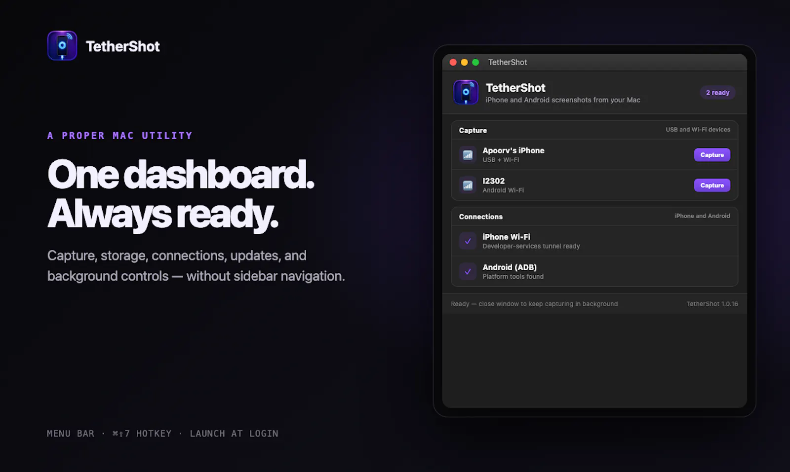 TetherShot screenshot 2