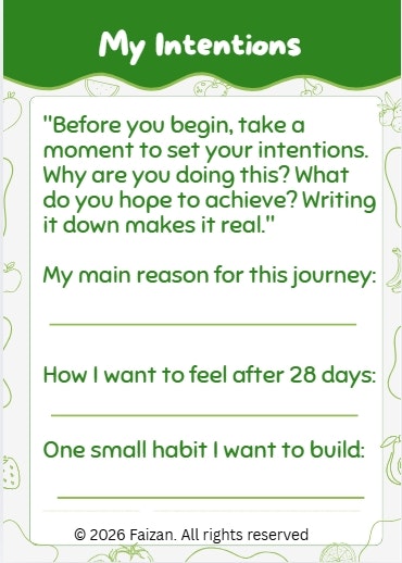 28-Day Balanced Health & Fitness Planner media 9