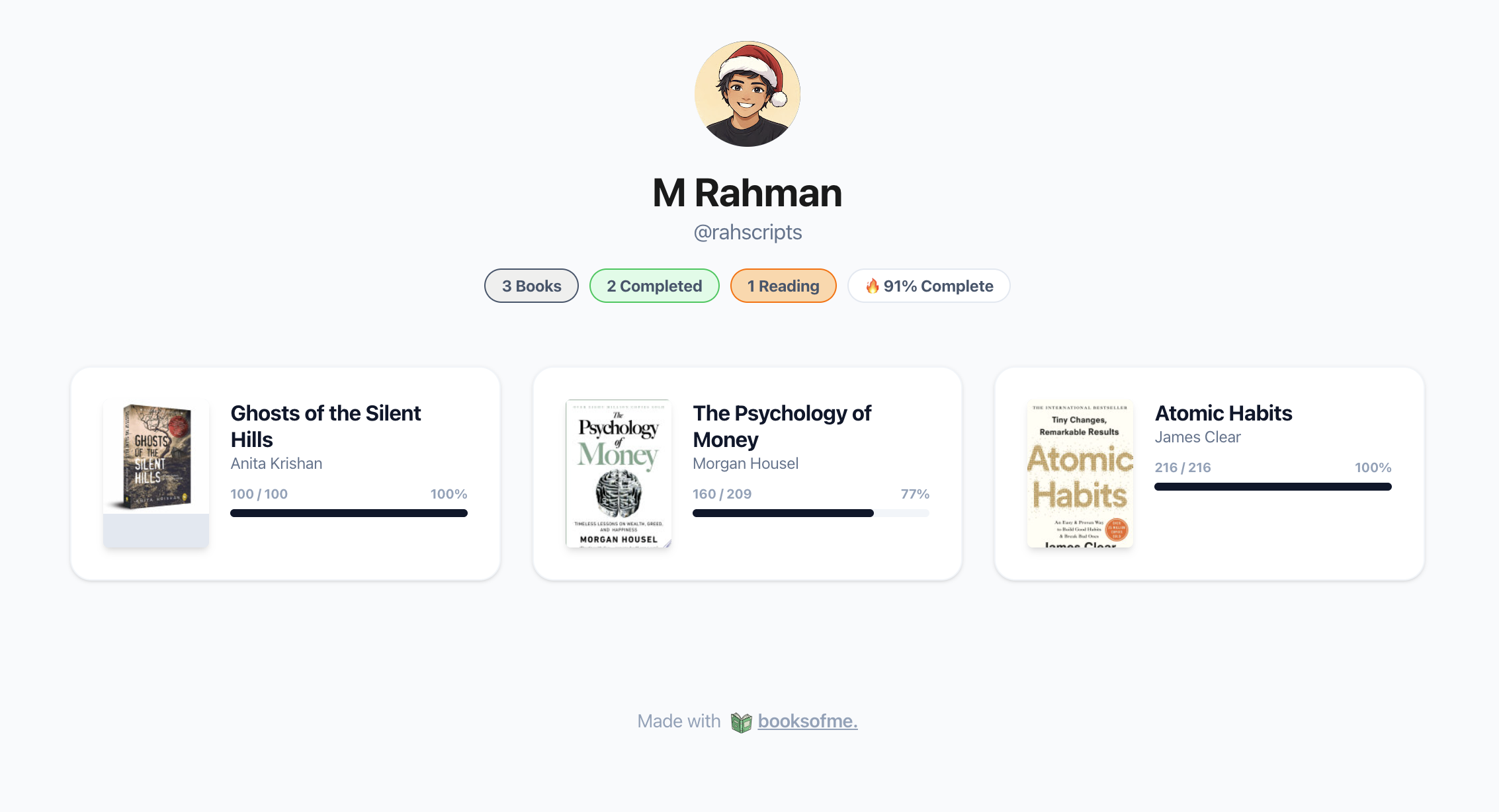 booksofme - Main product screenshot demonstrating key features and user interface
