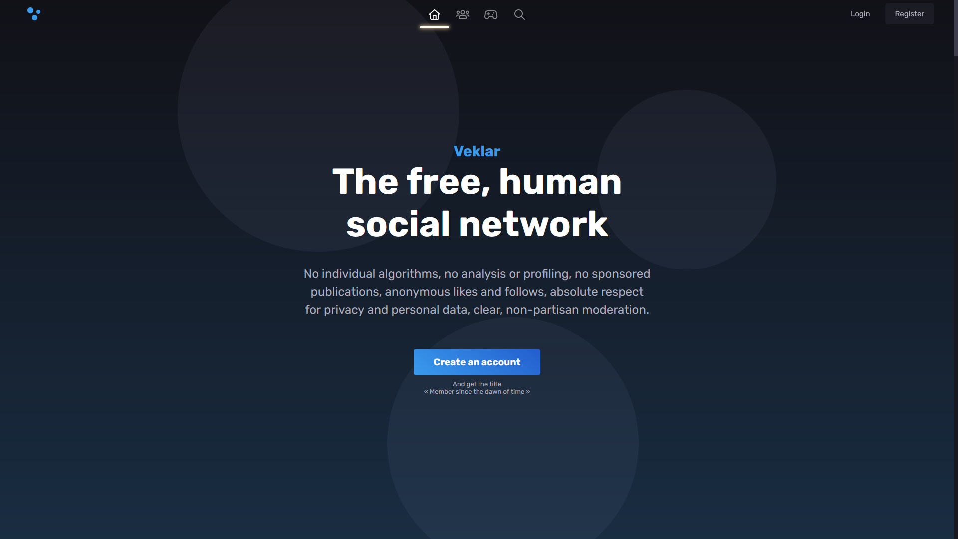 startuptile Veklar-The free human social network