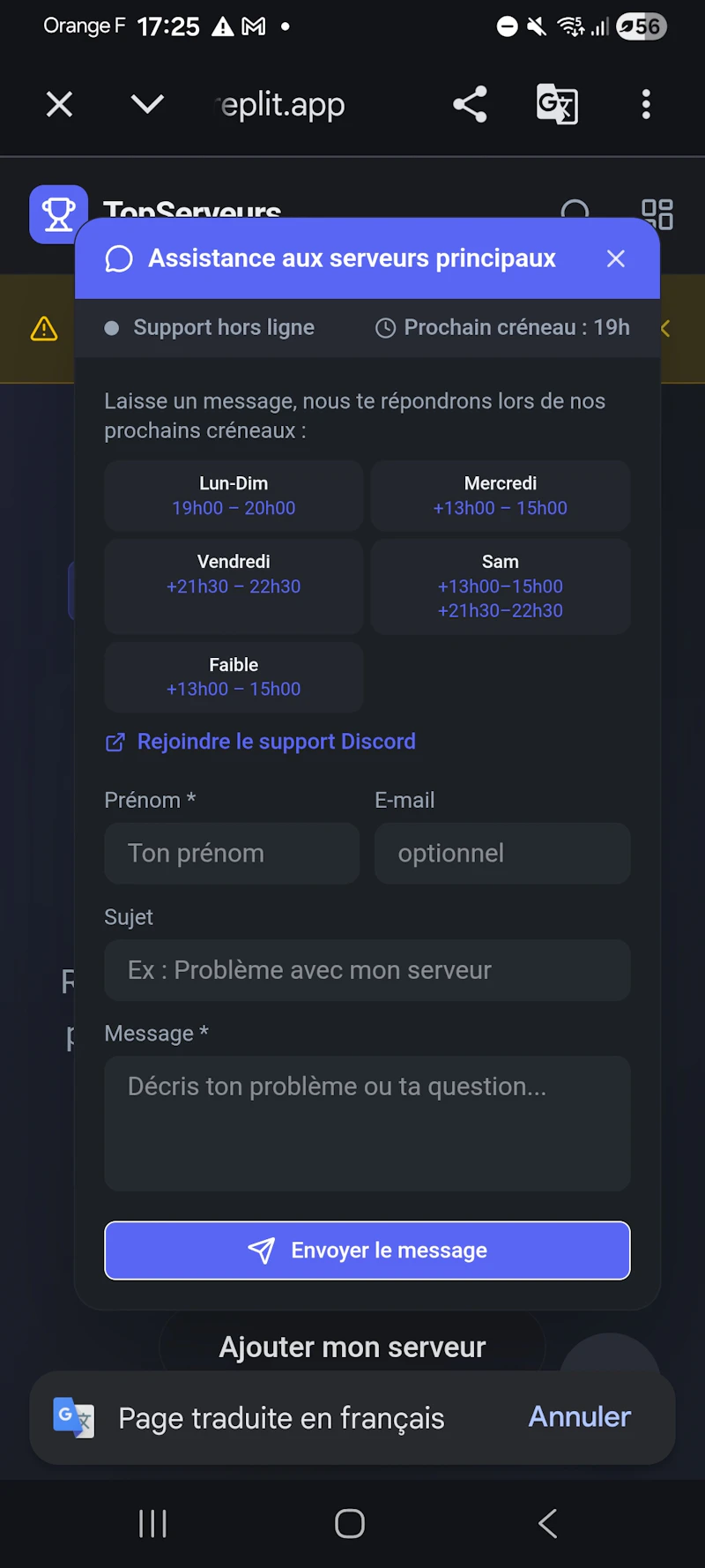 TopServeurs  screenshot 4
