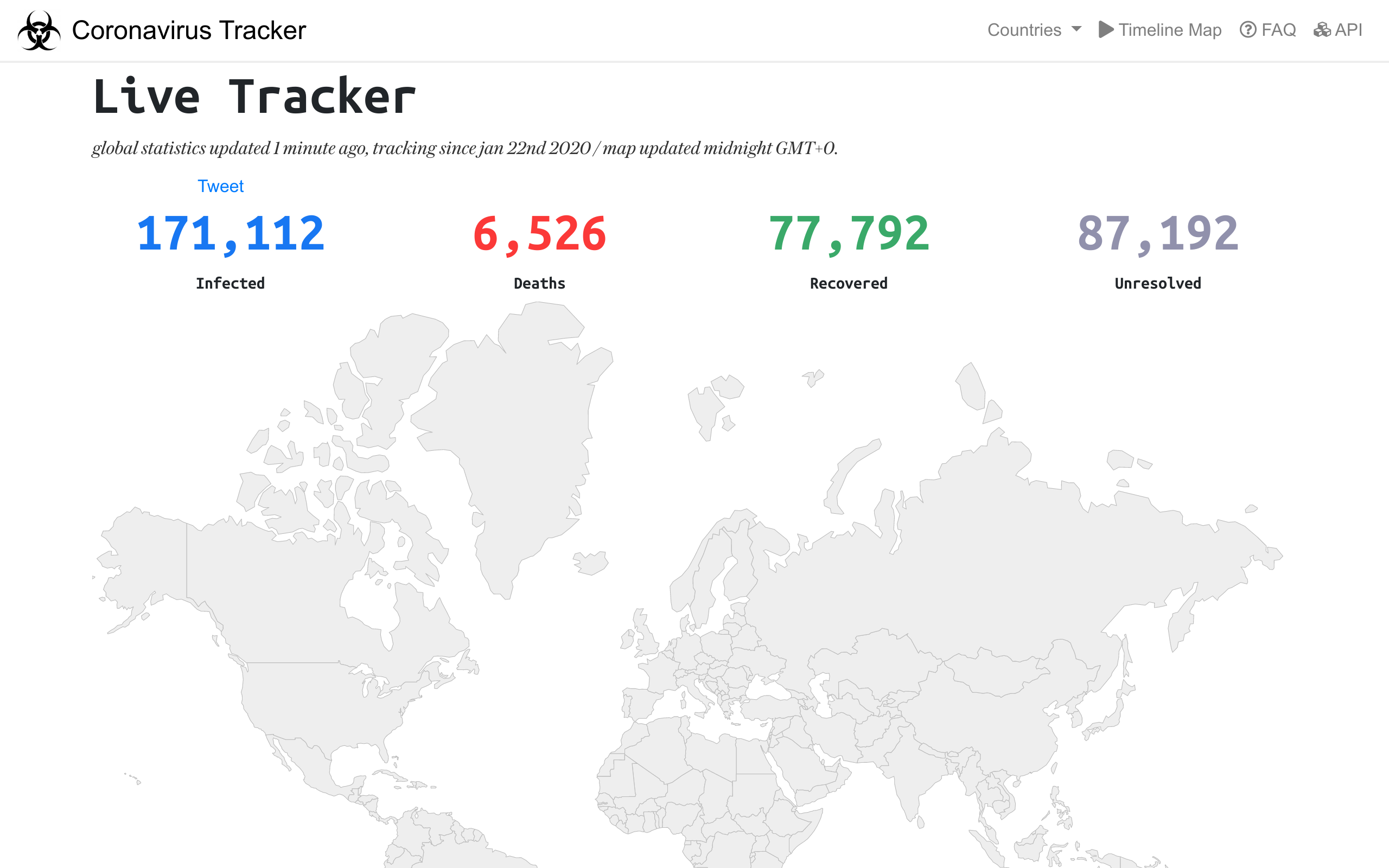 Coronavirus Data API gallery image