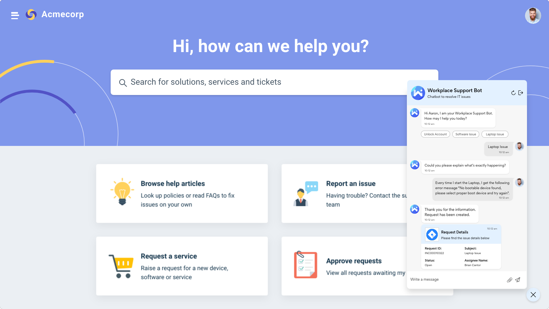 Workativ Assistant gallery image