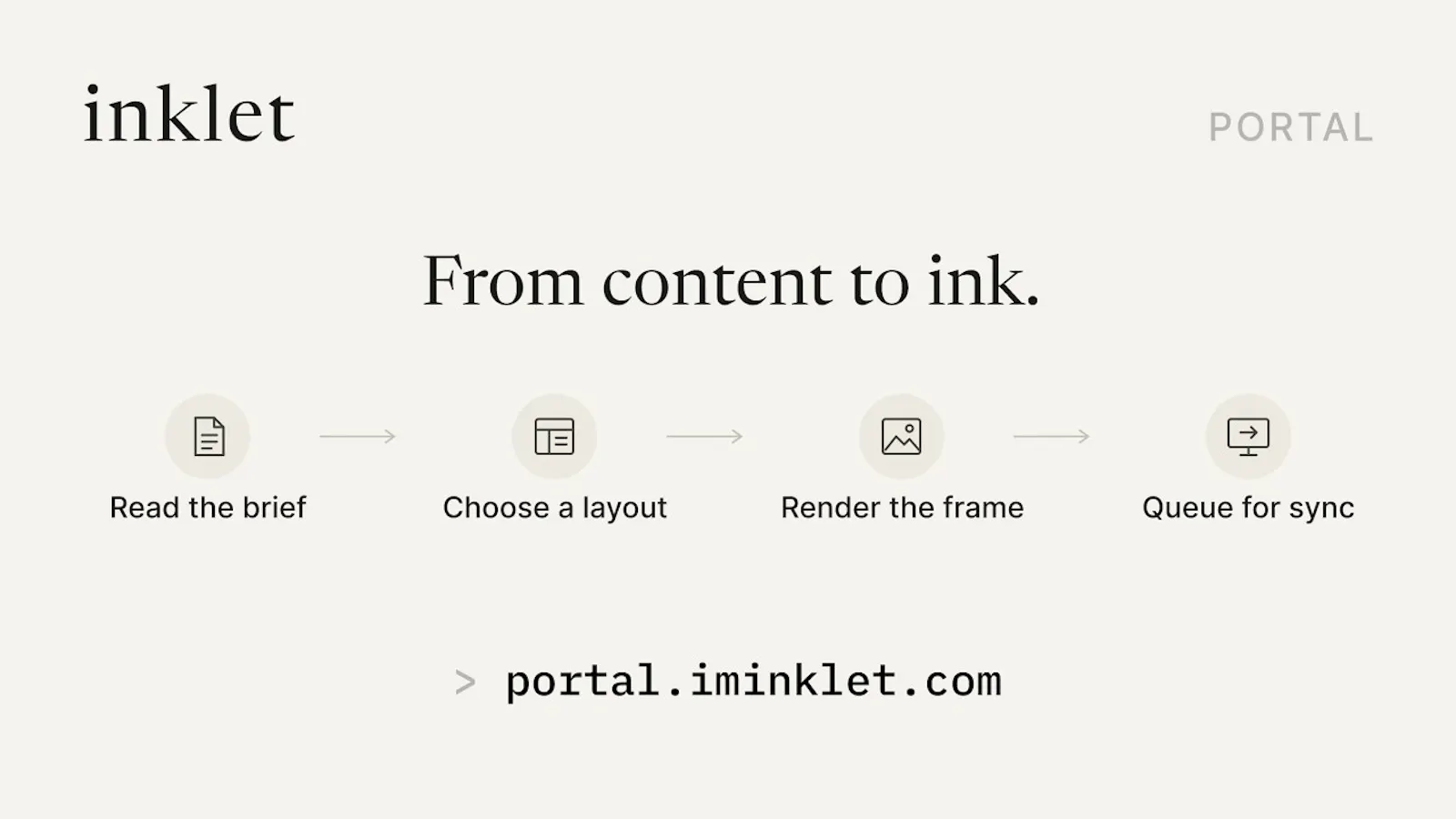 inklet Portal screenshot 1 (video preview)