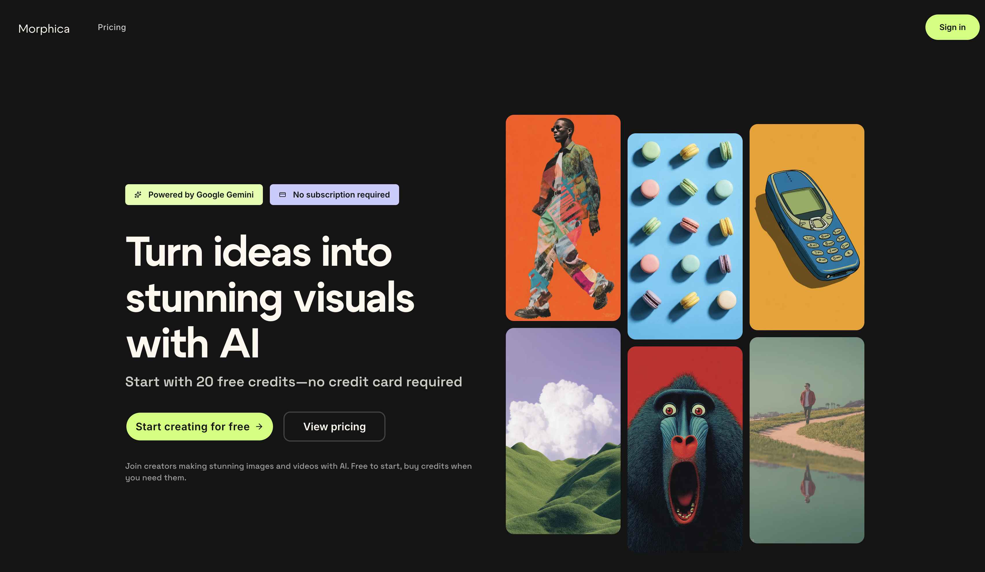 Morphica - Main product screenshot demonstrating key features and user interface