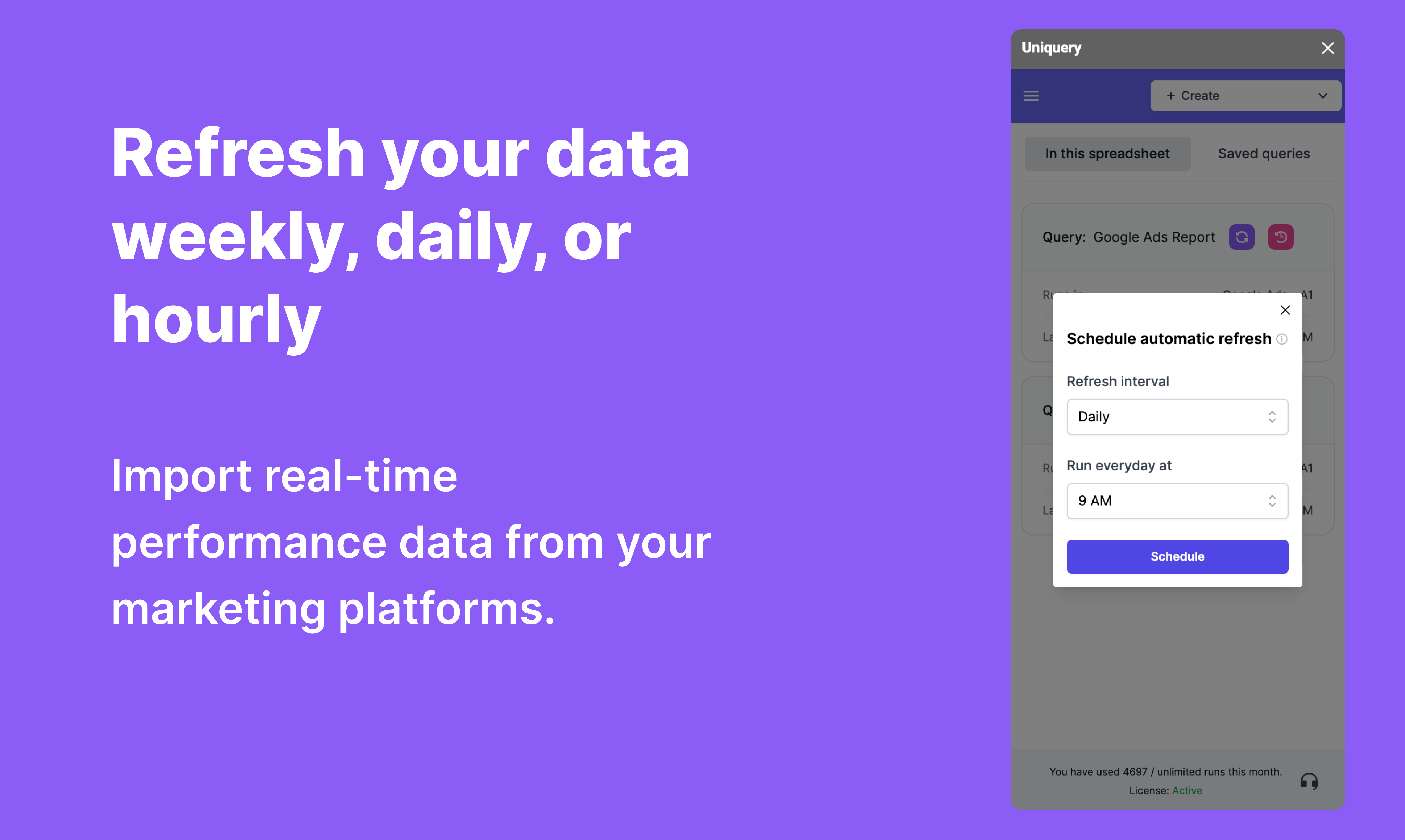 Média Bizarre - Synchroniser les données de marketing en direct sur Google Sheets 5