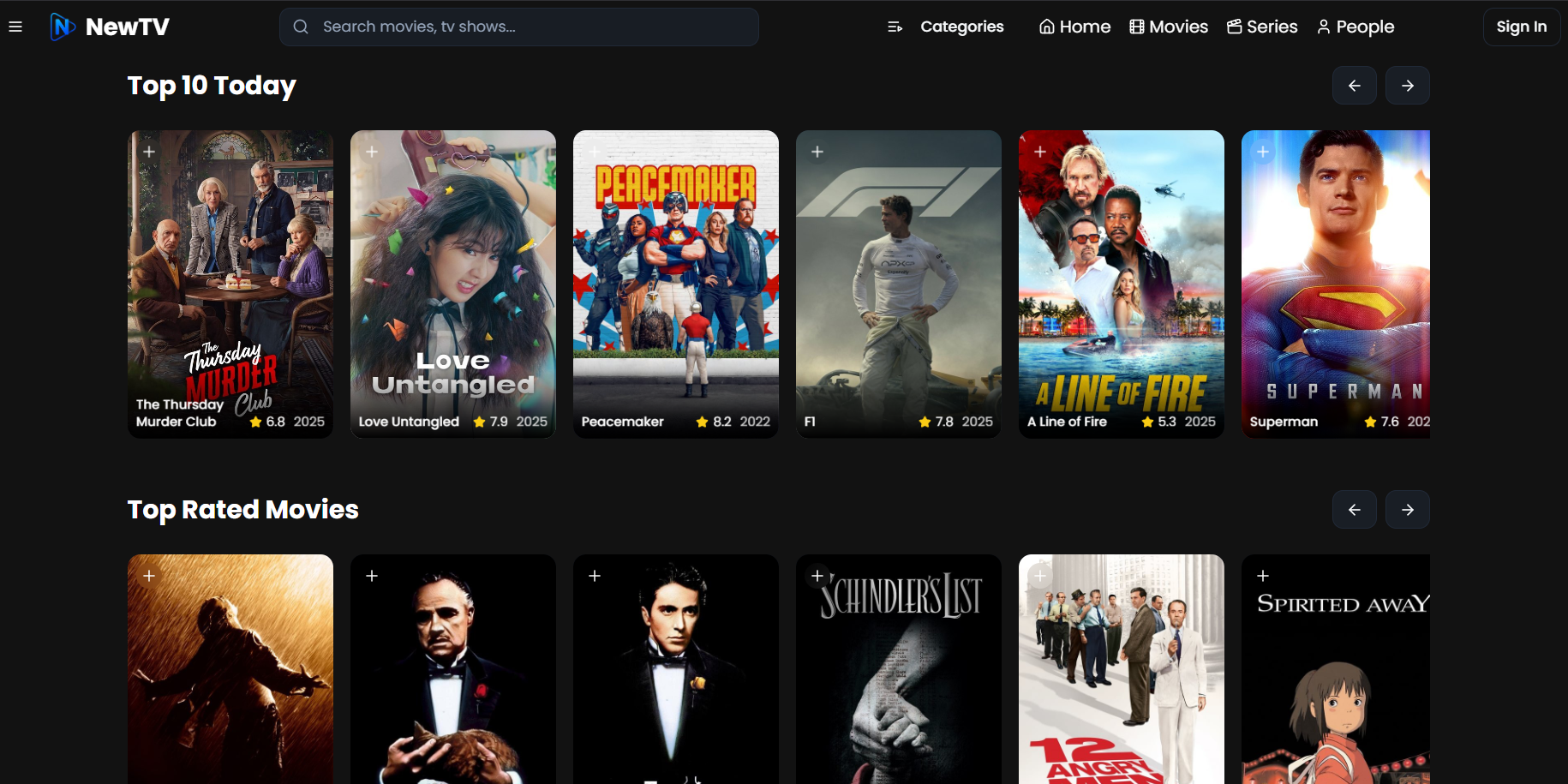 Mídia 3 de Newtv - Assista a filmes e séries online gratuitamente