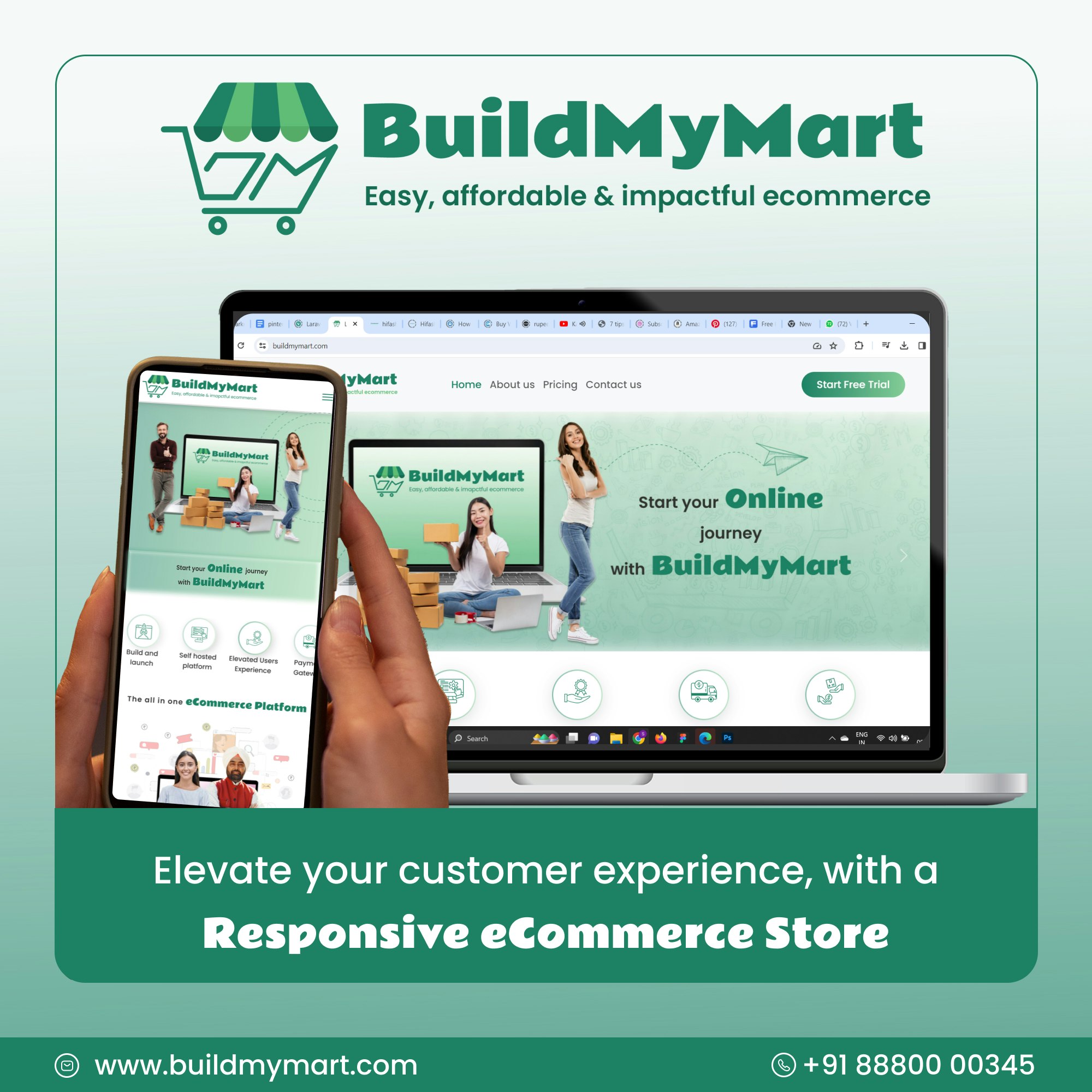 وسائط BuildMymart - التجارة الإلكترونية سهلة وبأسعار معقولة وفعالة 2