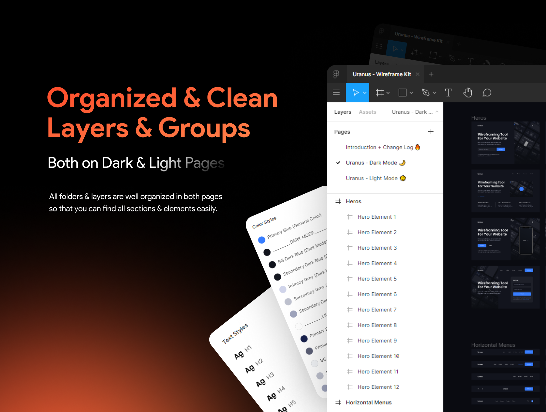 Uranus v1.3 - Wireframe Kit gallery image