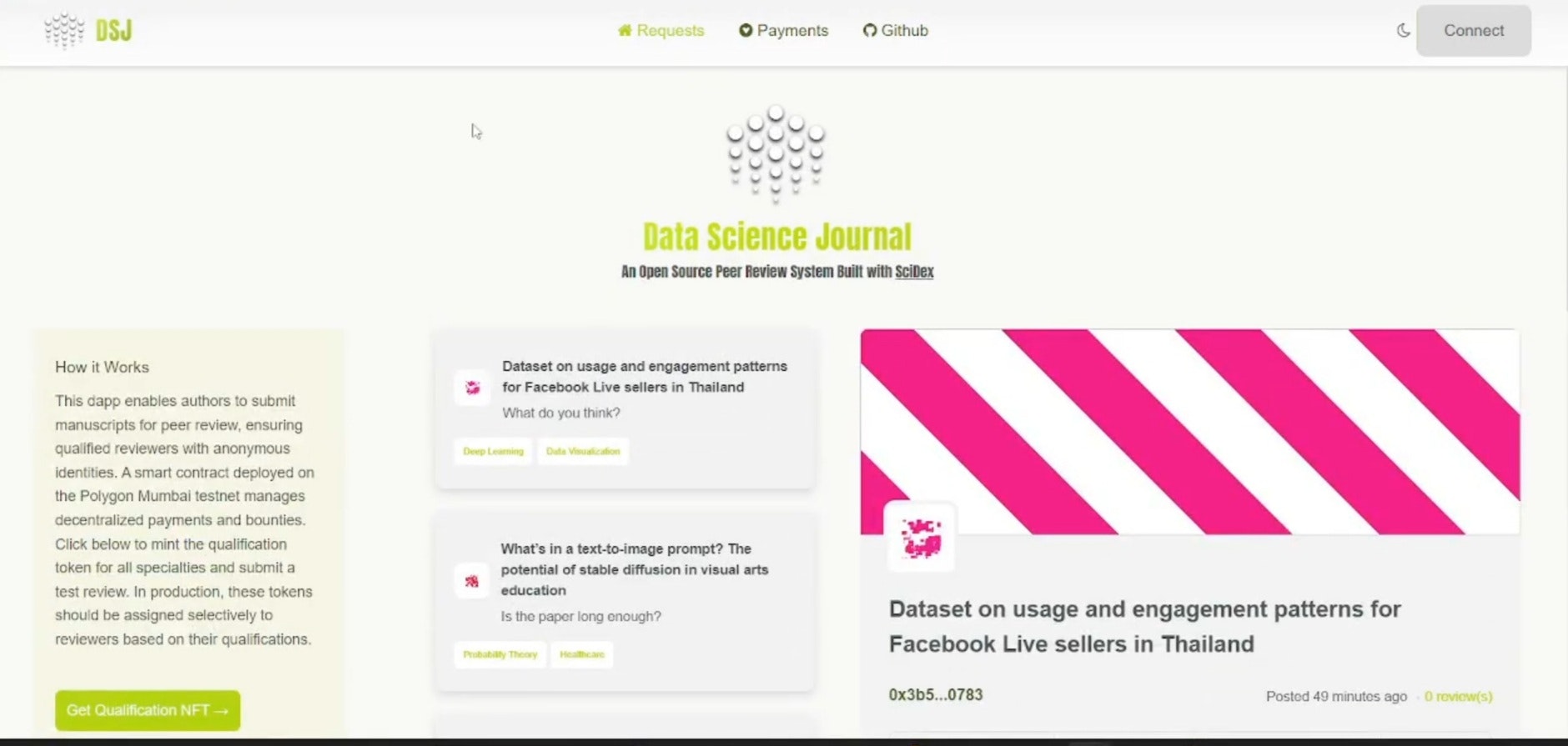 Scidex - Sistema di revisione tra pari in catena completa media 7