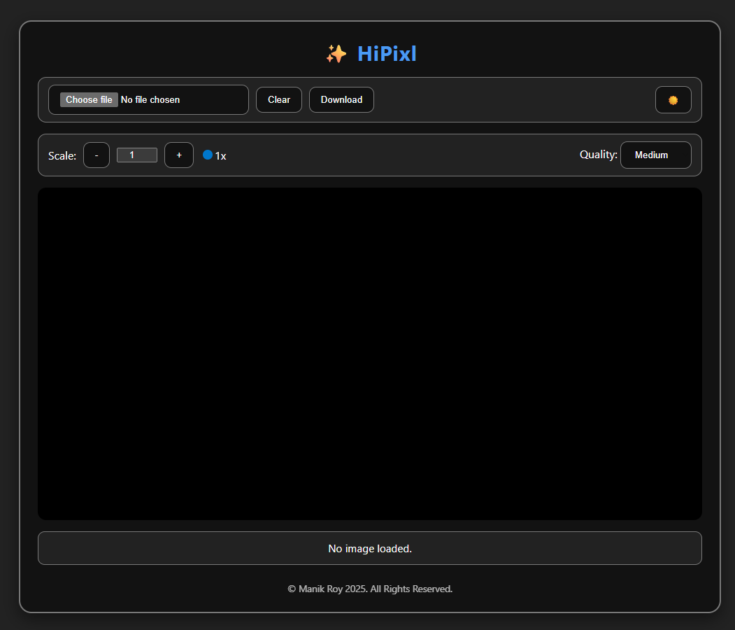 HiPixl — Smart Photo Upscaler