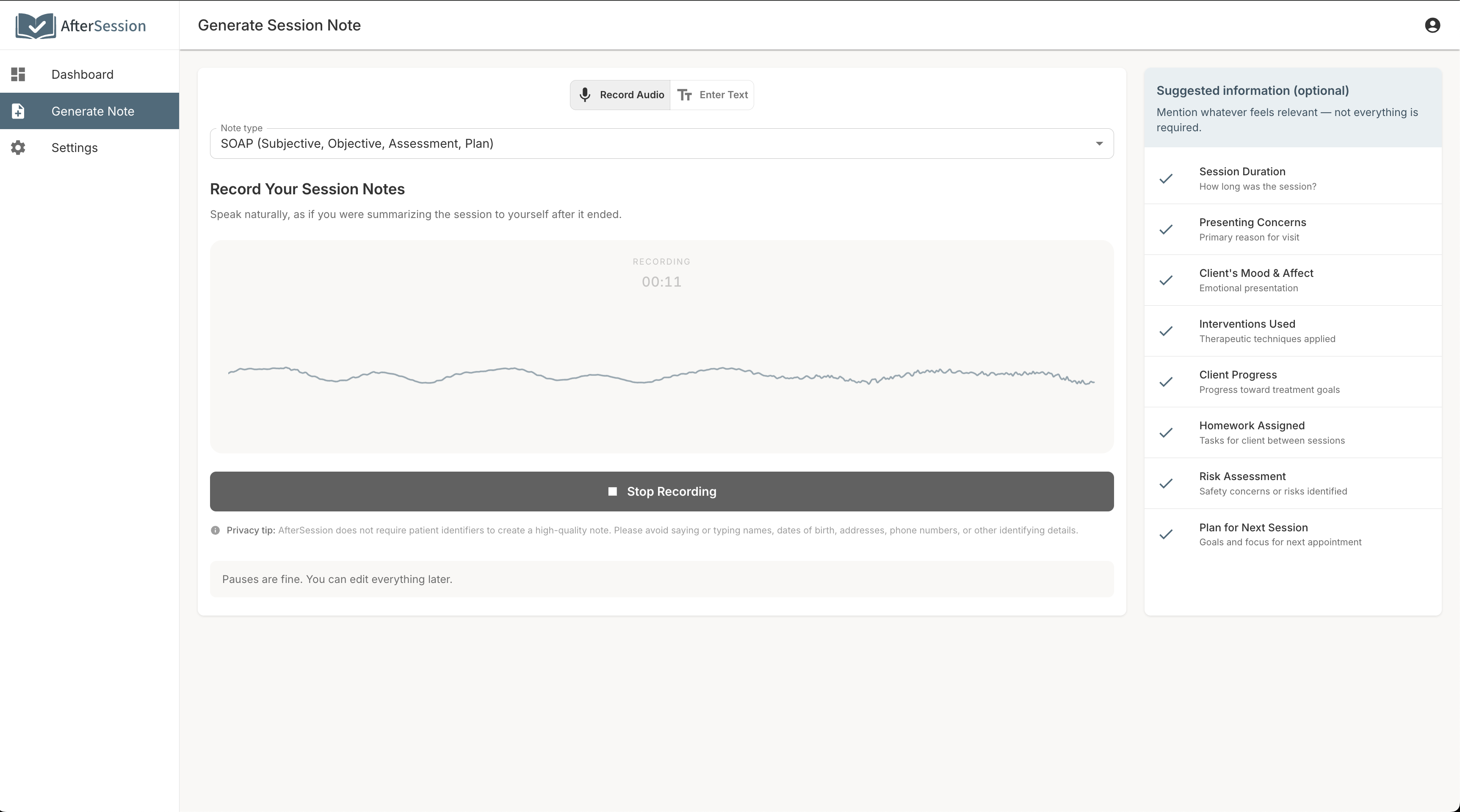 AfterSession gallery image