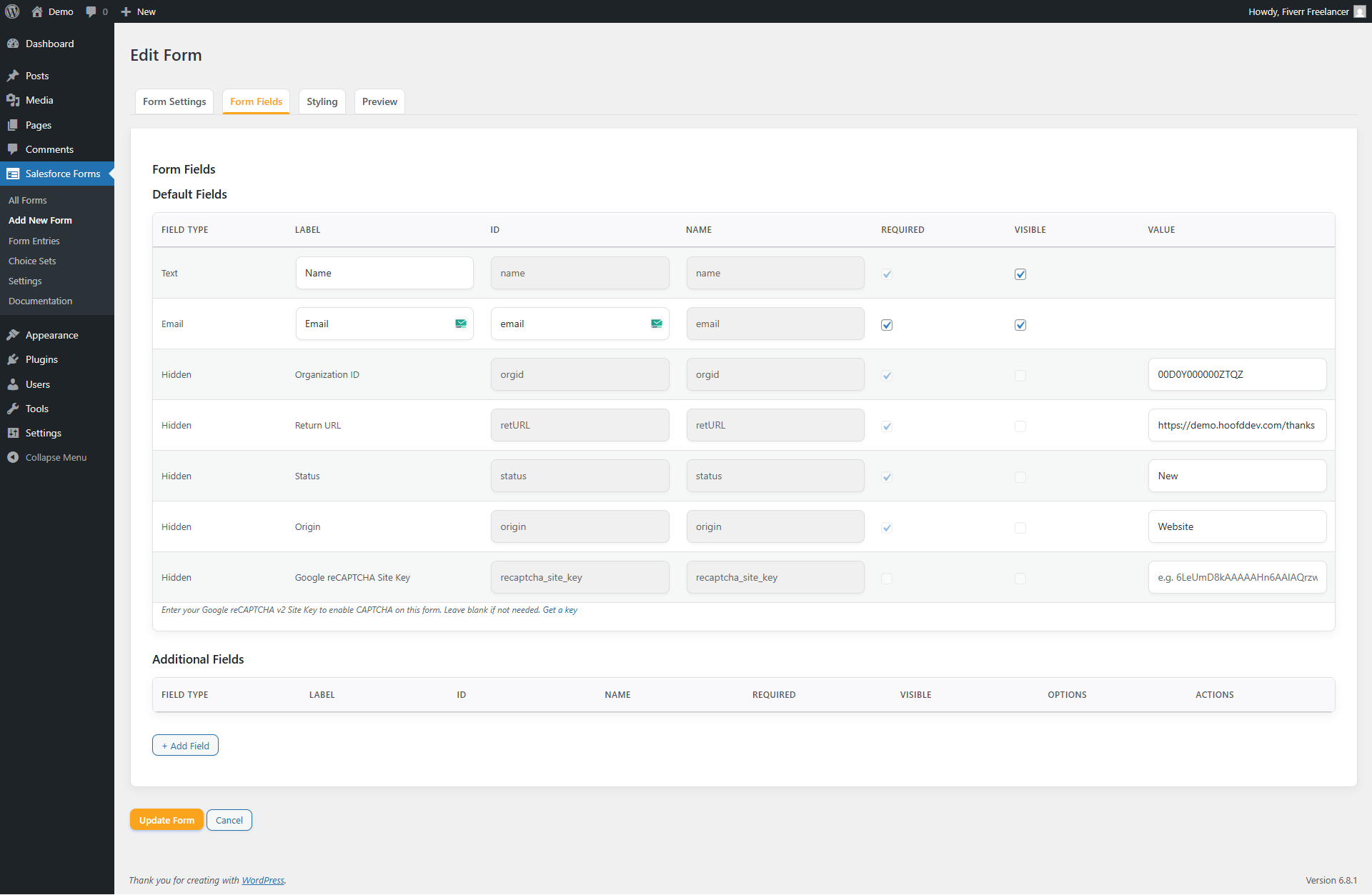 Media Bentuk WordPress ke Salesforce - Buat borang No-Code yang menyegerakkan dan kes dengan serta-merta 5