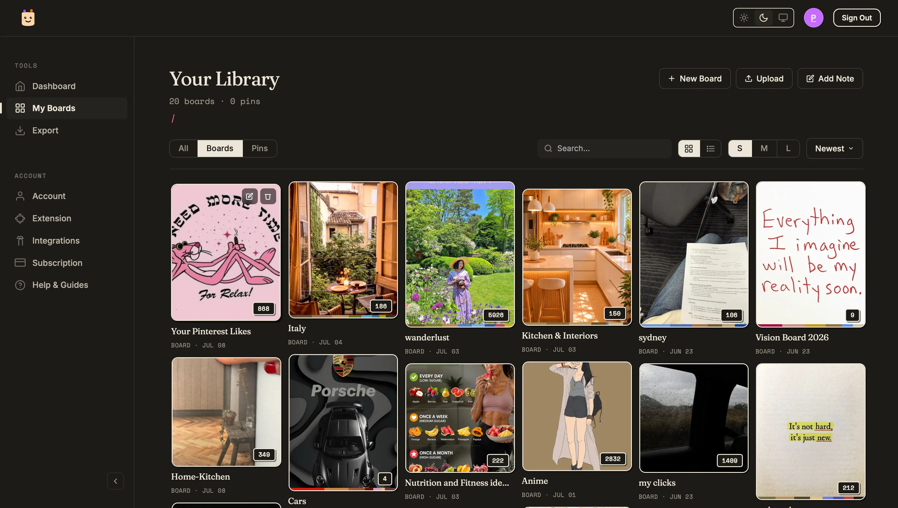 PinSuite screenshot