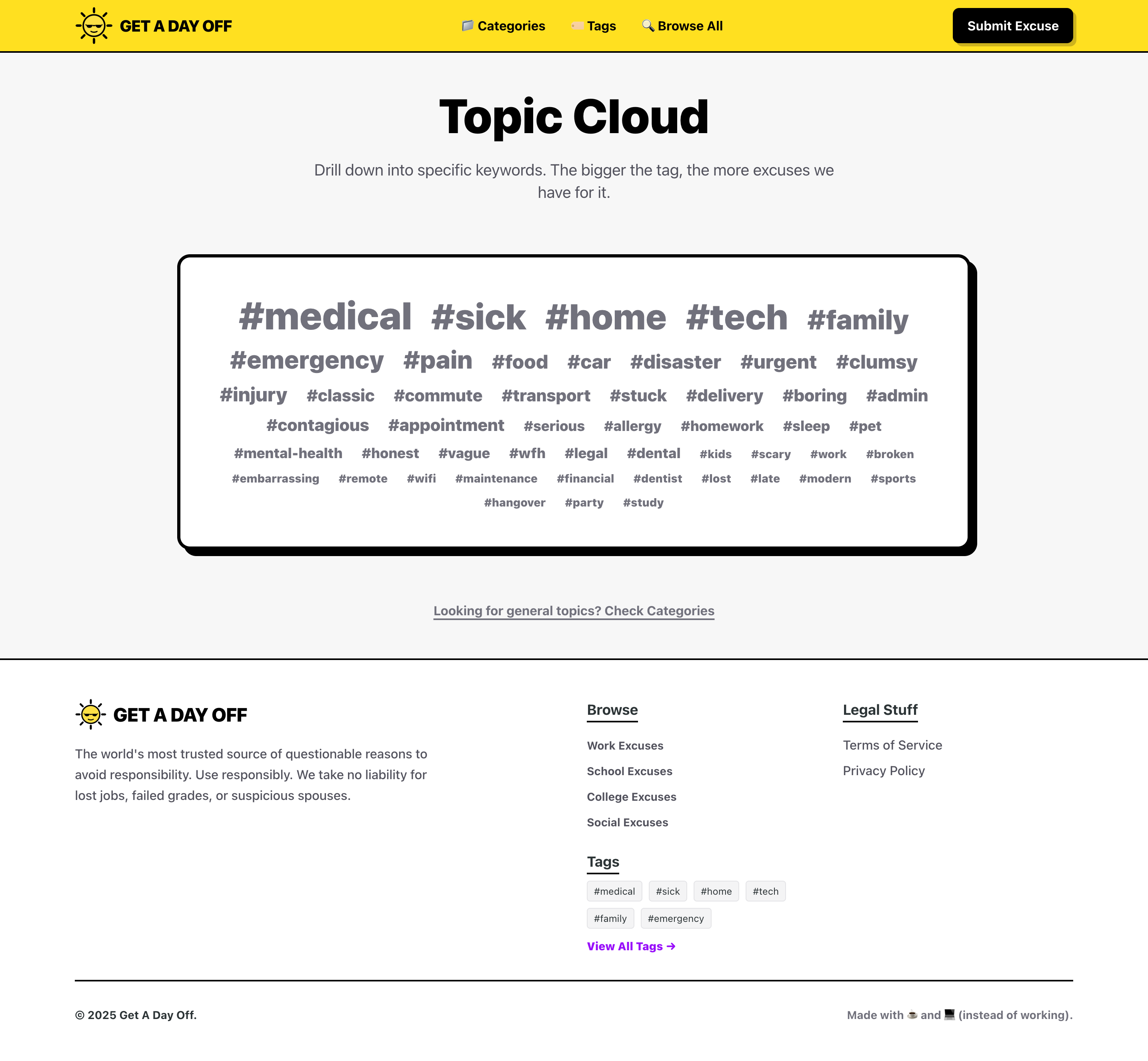 Get A Day Off - Screenshot 2 showing product features and functionality
