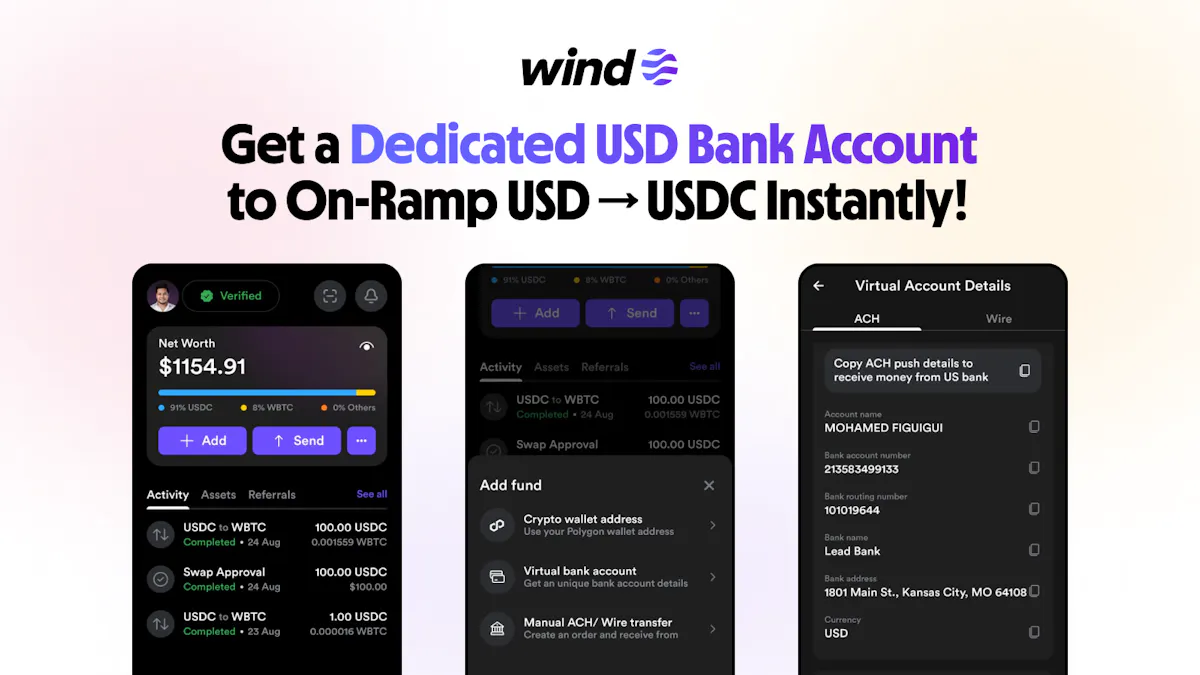 Virtual USD Bank Accounts by Wind