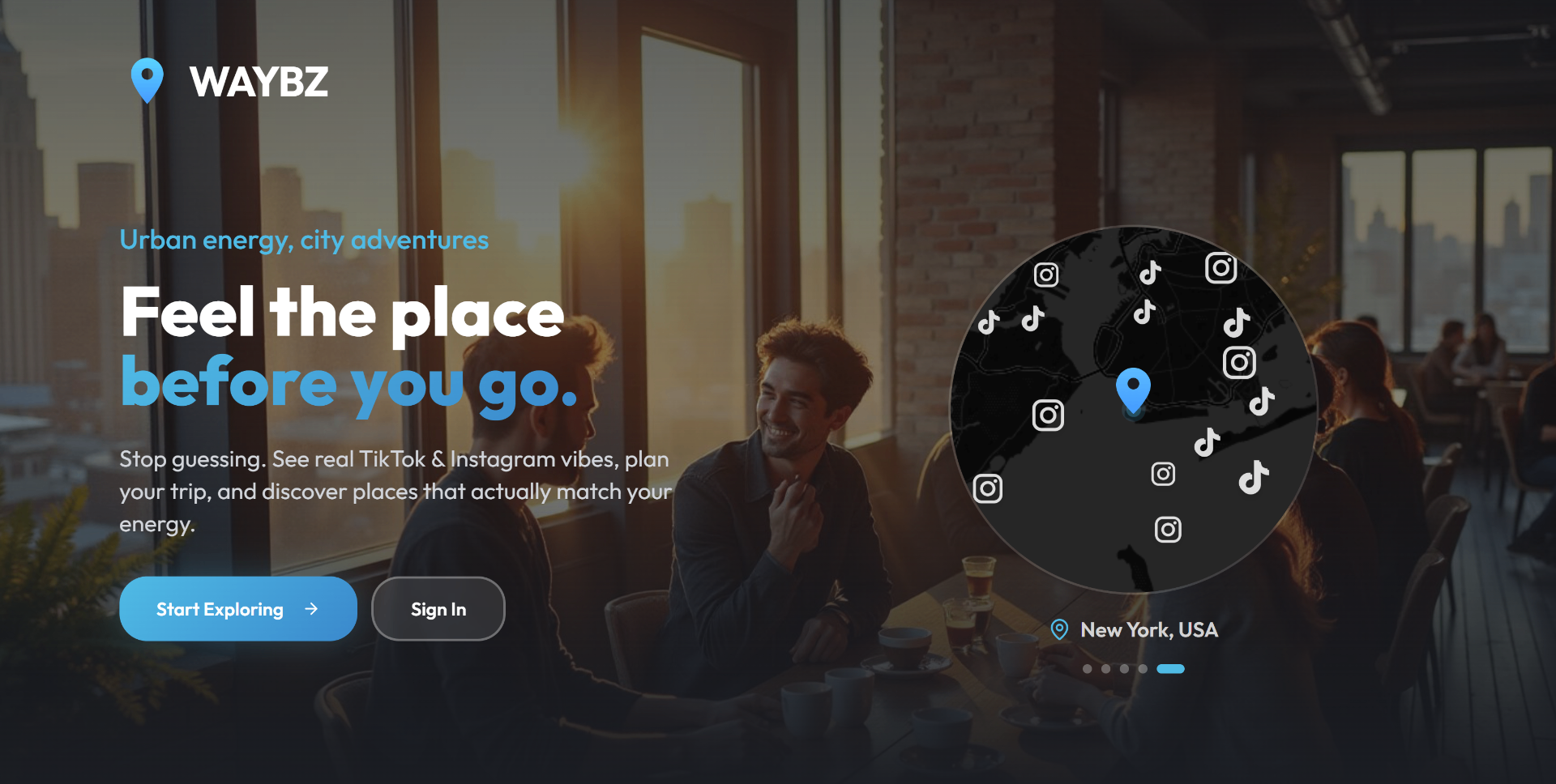WAYBZ - Main product screenshot demonstrating key features and user interface